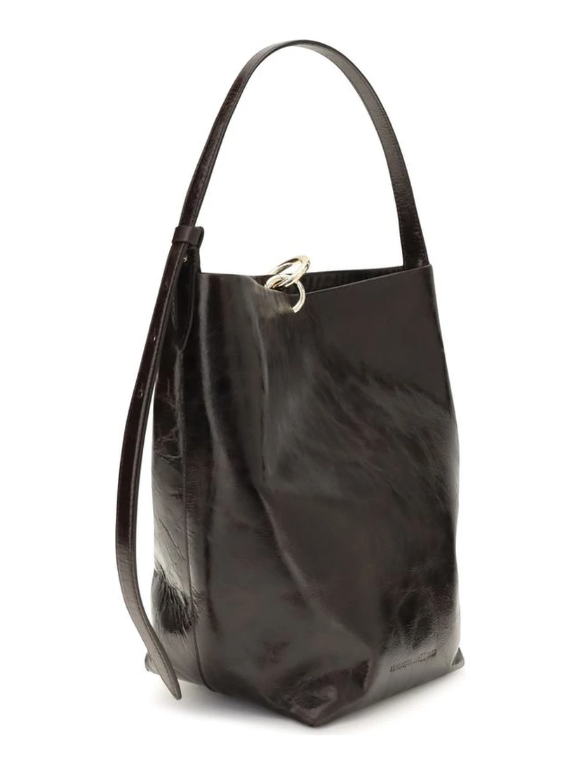 Black Calf Leather Bos Taurus Shoulder Bag