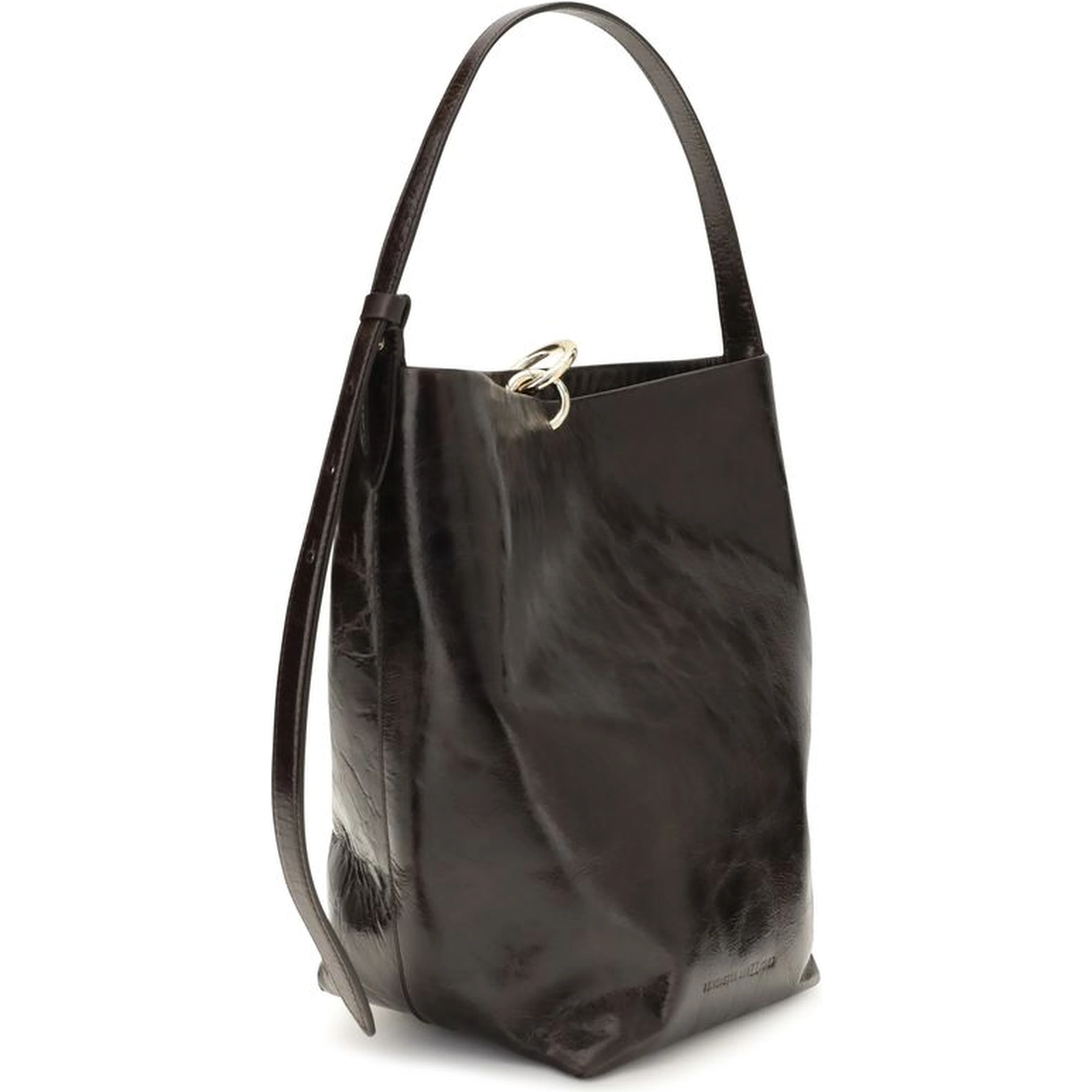 Black Calf Leather Bos Taurus Shoulder Bag