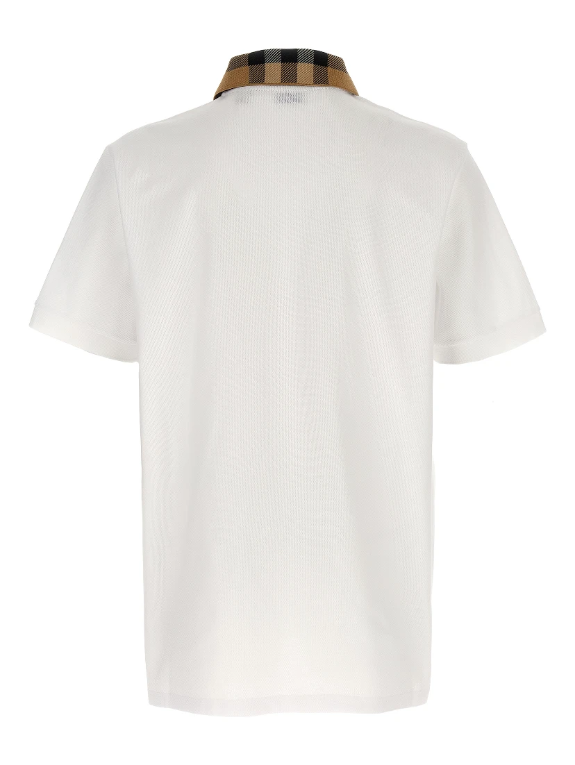 White Cotton Polo Shirt