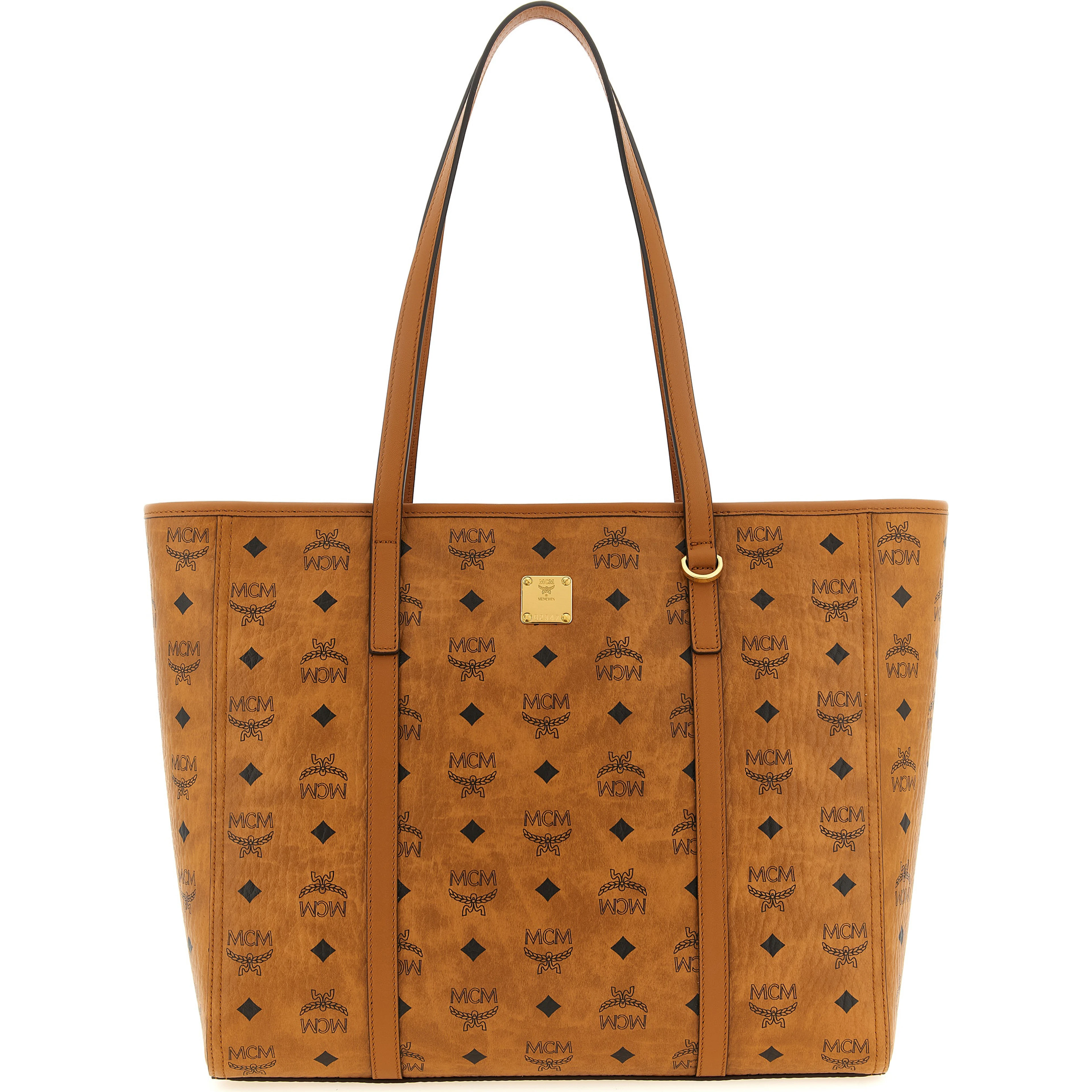 Brown Polyethylene Tote Bag