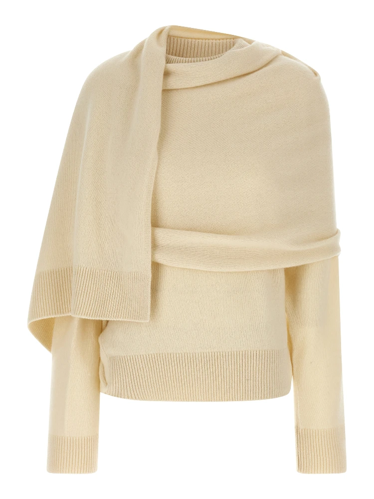 White Wool Cardigan