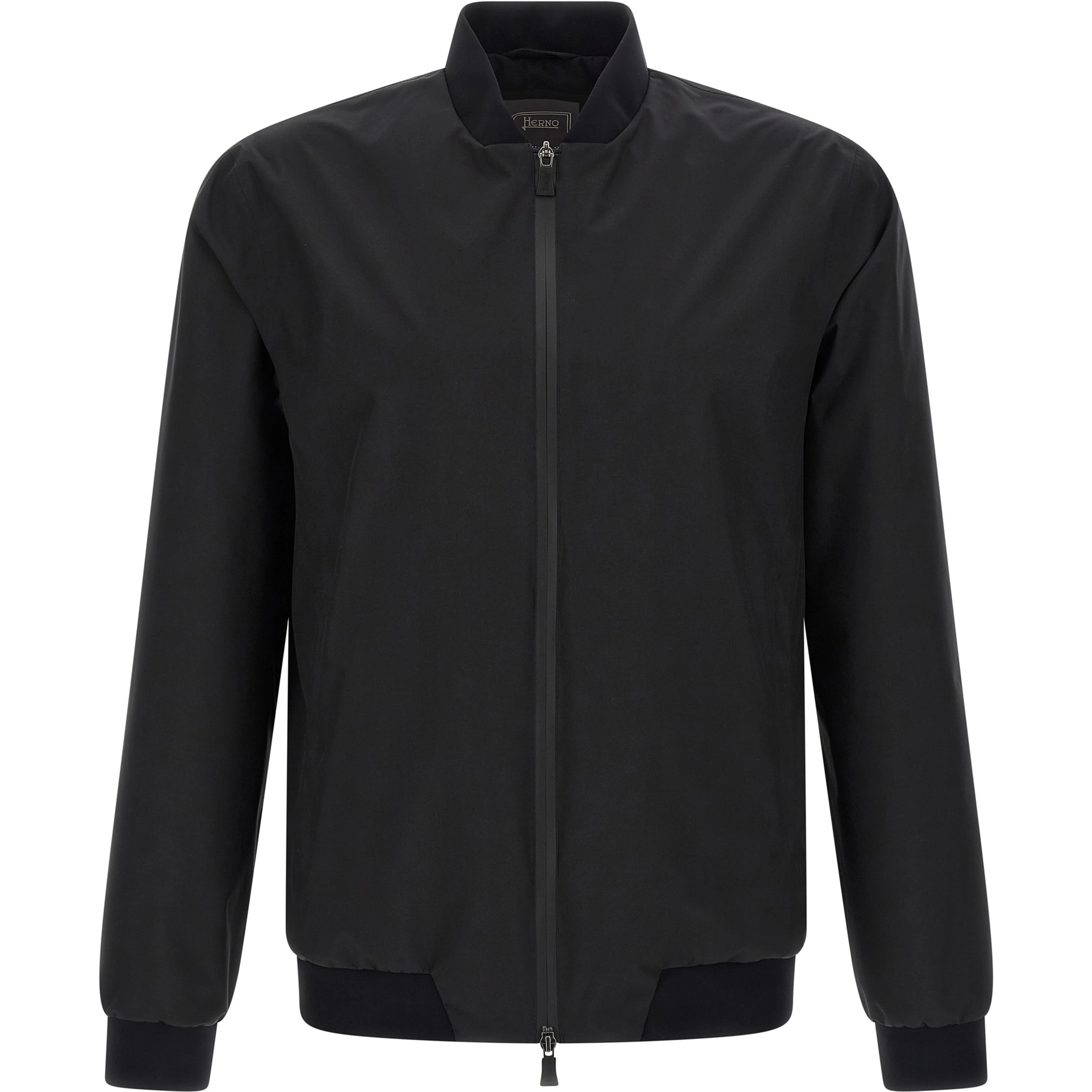 Black Polyester Bomber