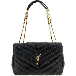 Black Lamb Leather Shoulder Bag