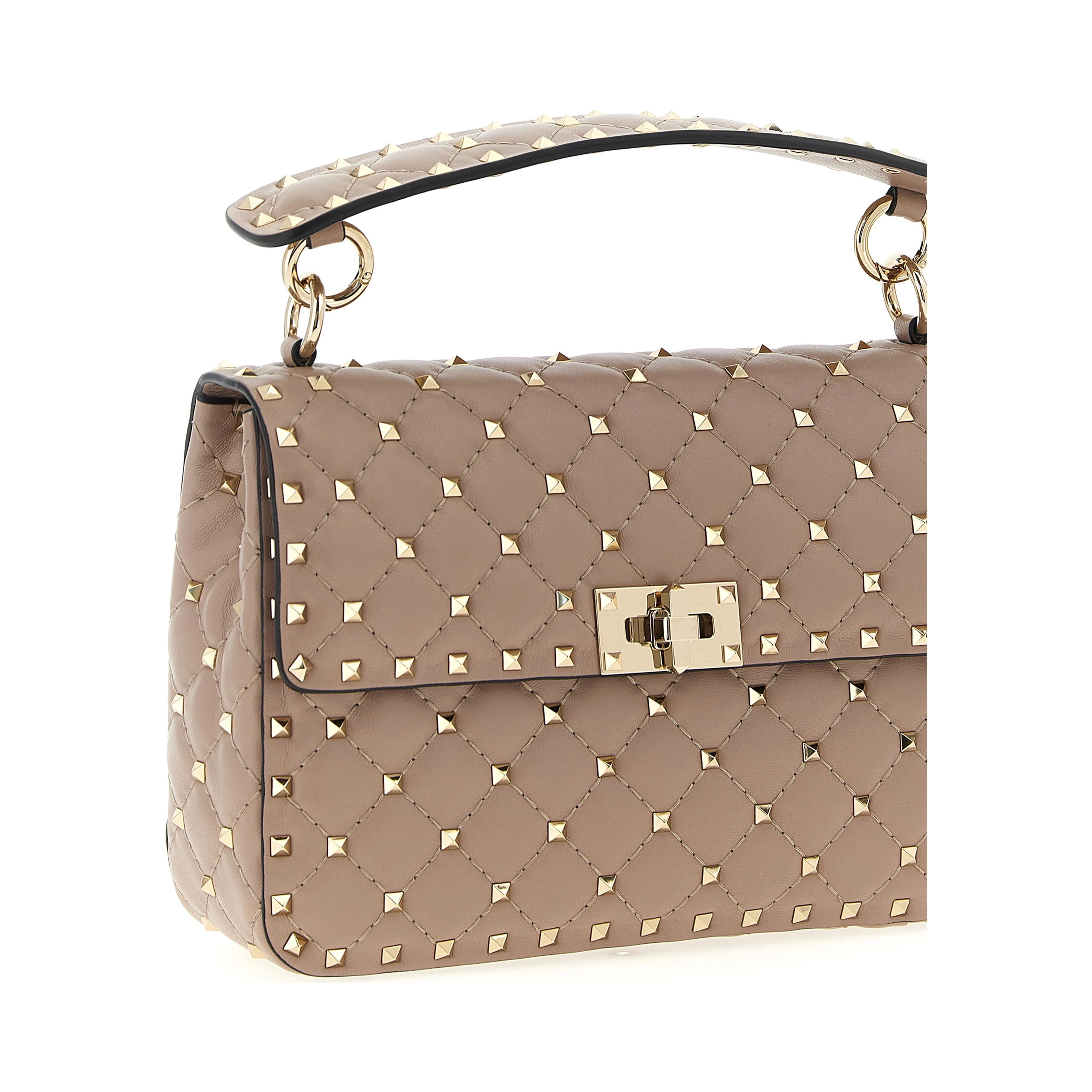 Multicolor Lamb Leather Shoulder Bag