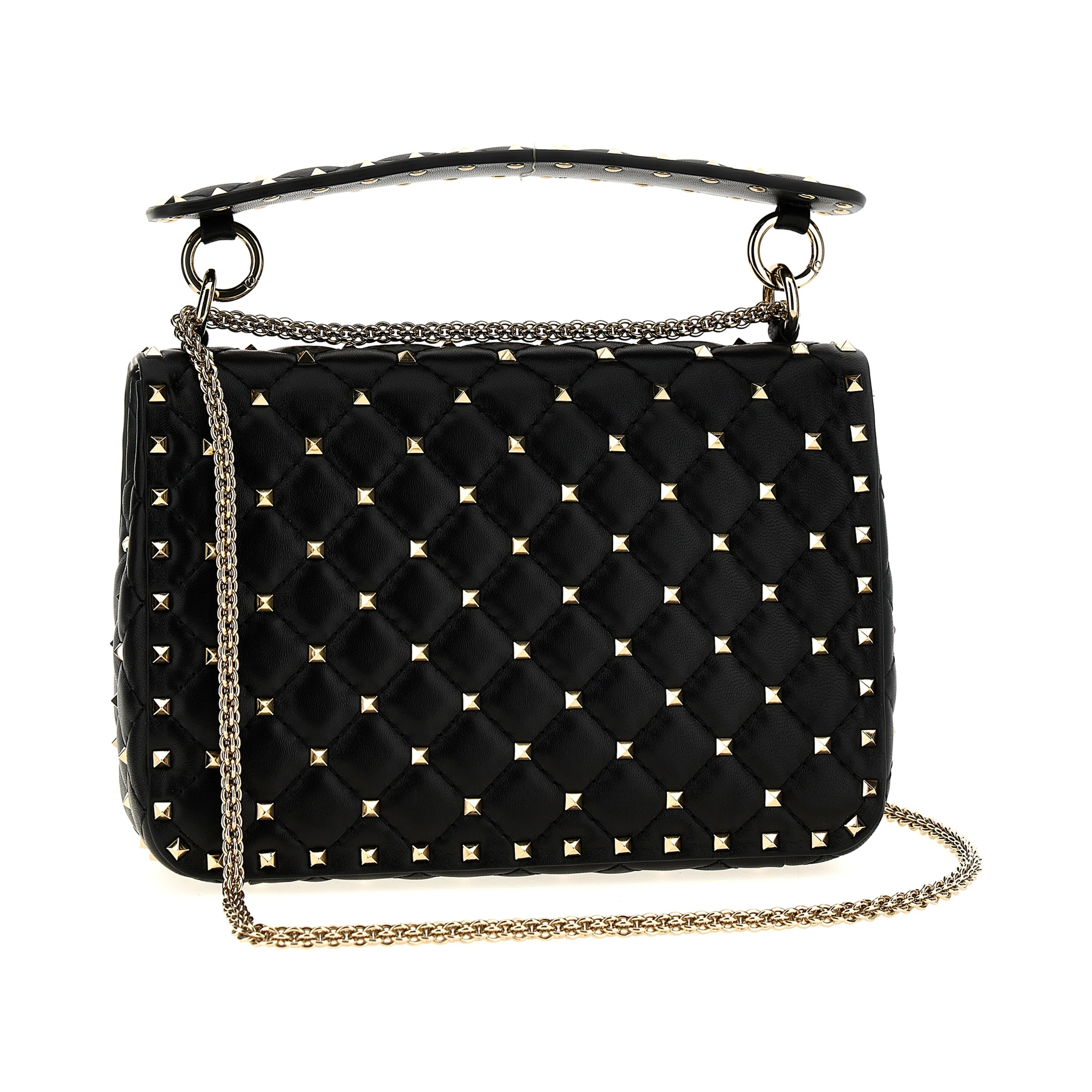 Black Lamb Leather Shoulder Bag