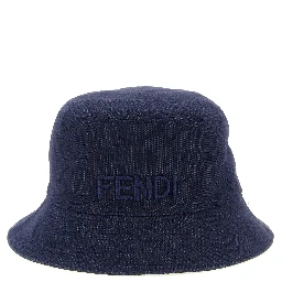 Blue Cotton Bucket Hat