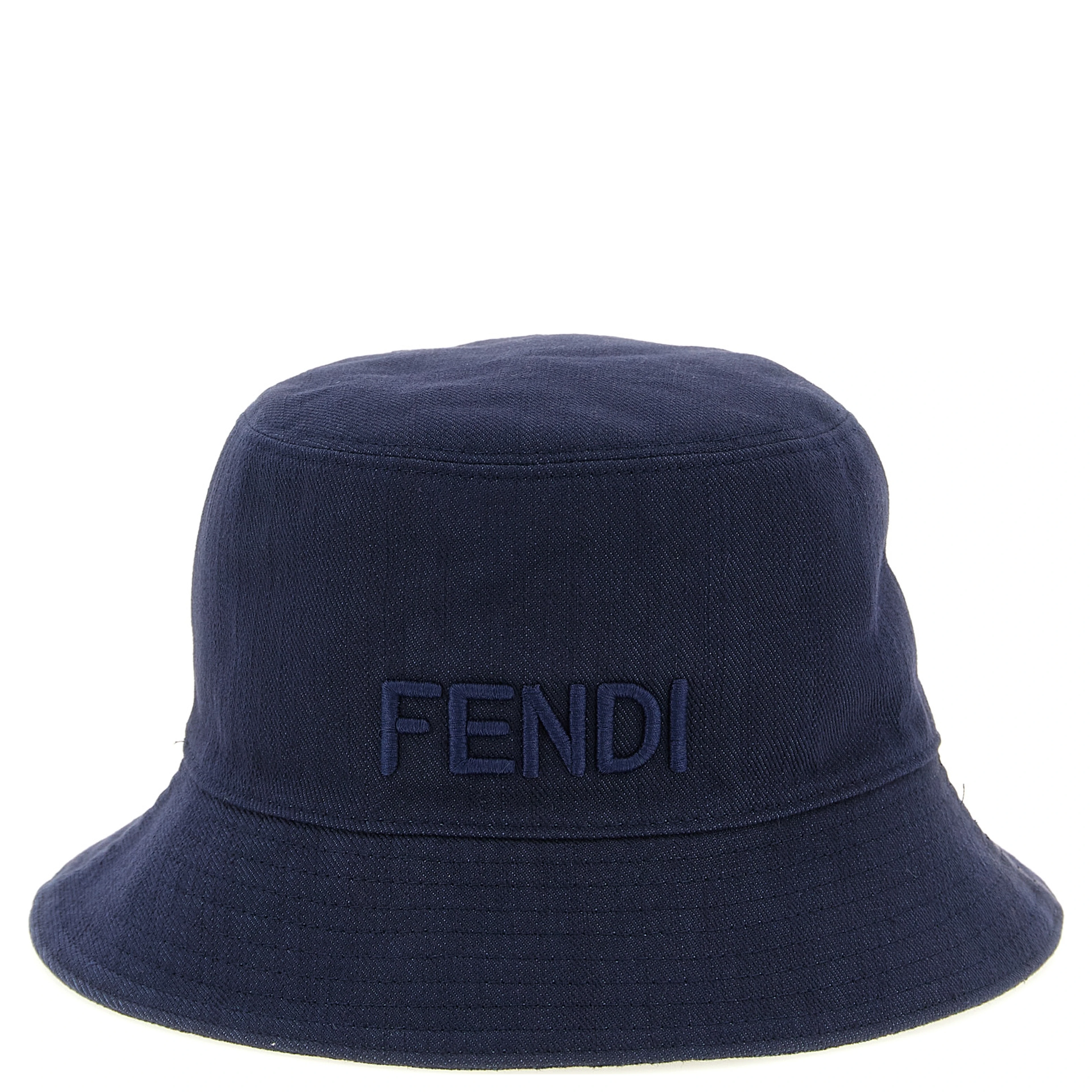 Blue Cotton Bucket Hat