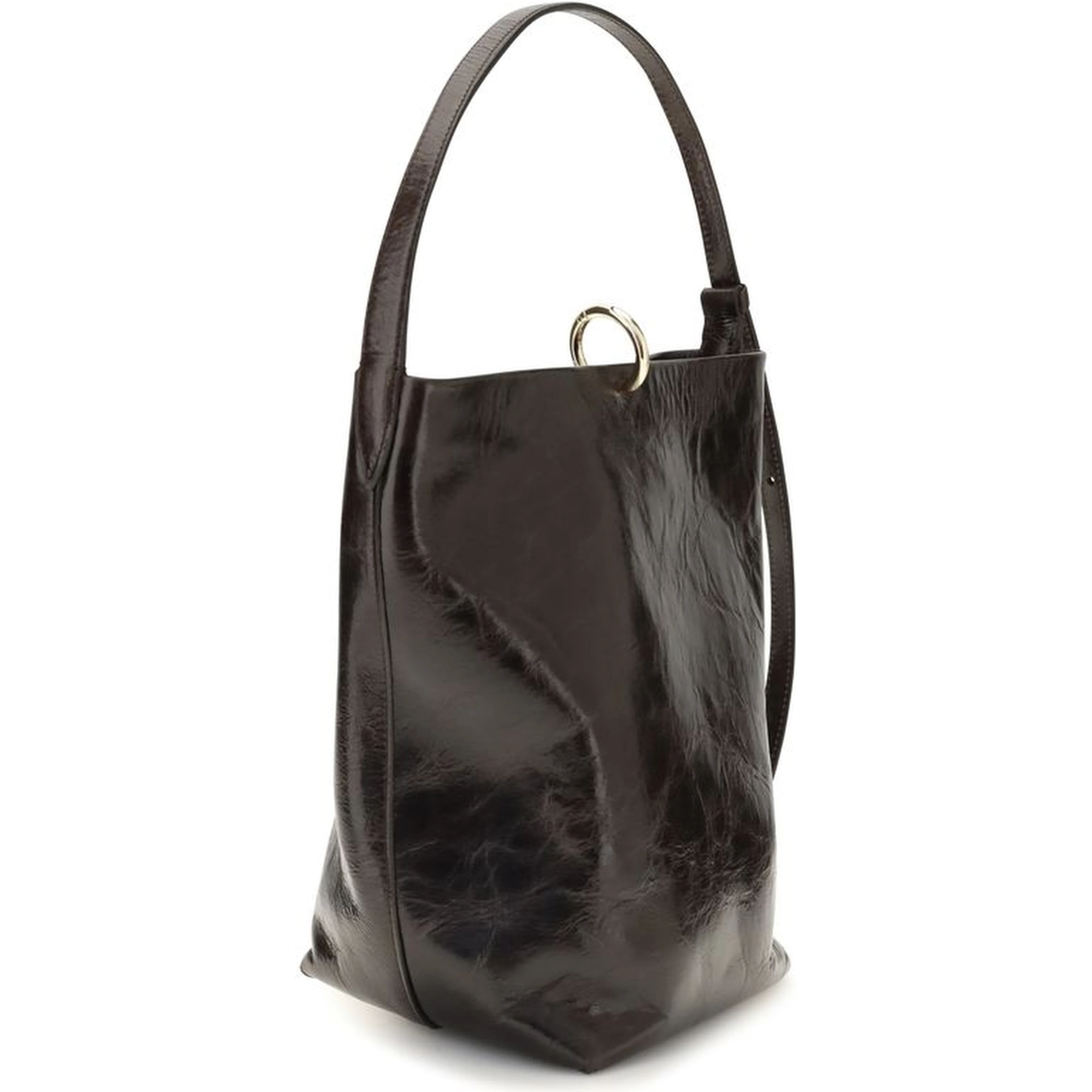 Black Calf Leather Bos Taurus Shoulder Bag