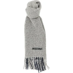 Gray Wool Scarf