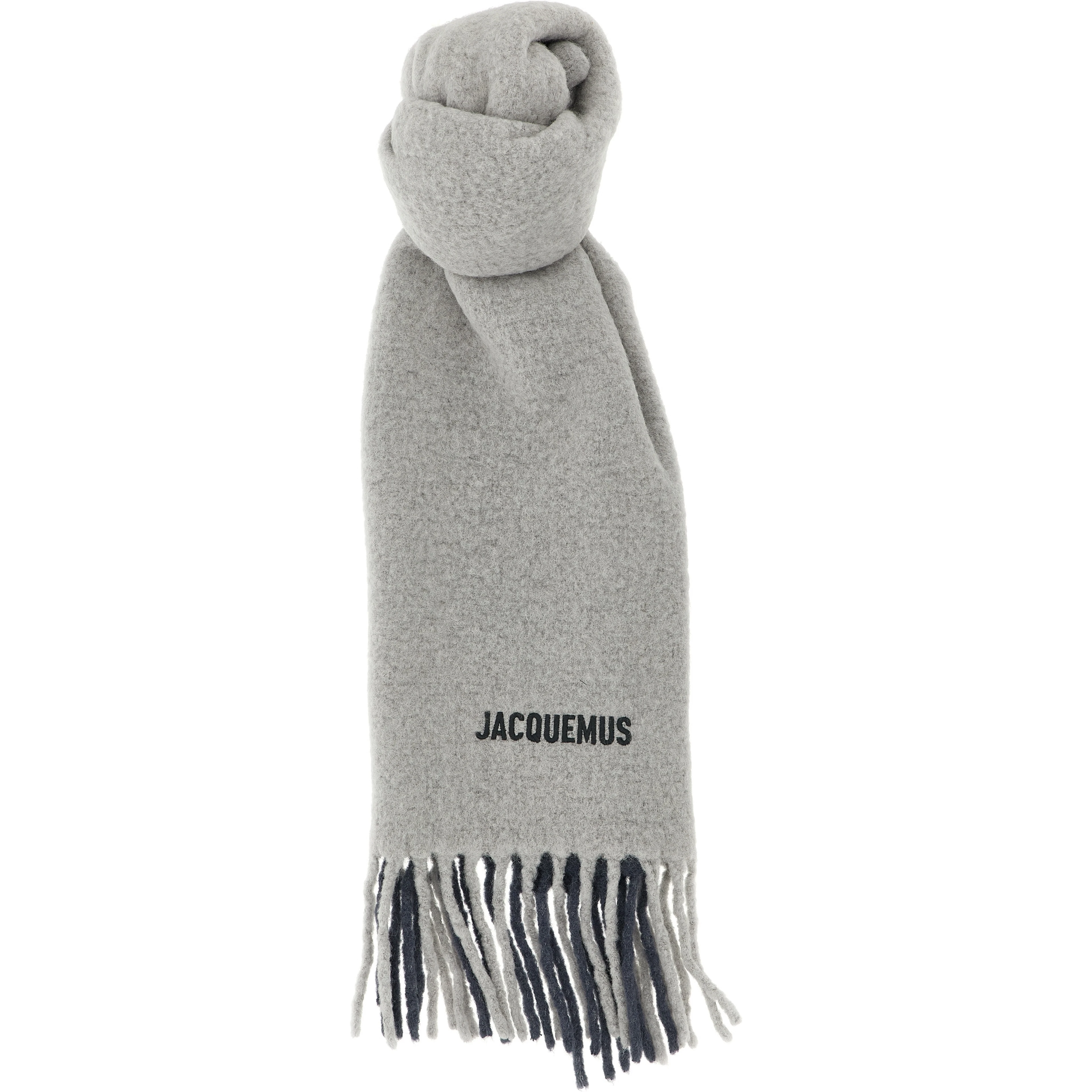 Gray Wool Scarf
