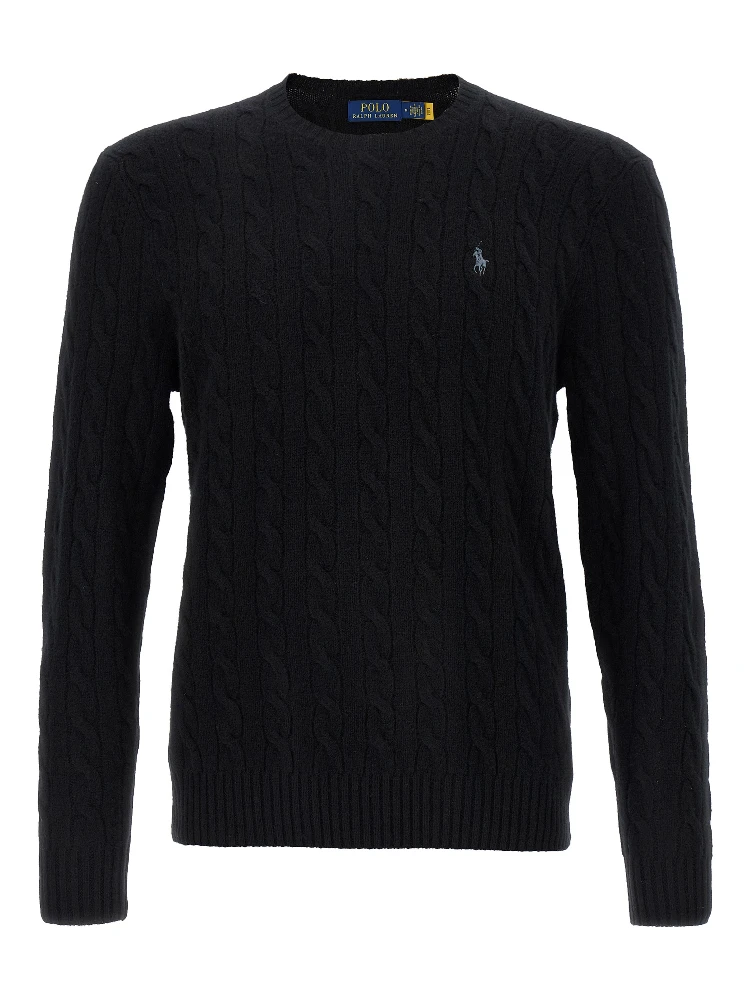 Black Wool Cardigan