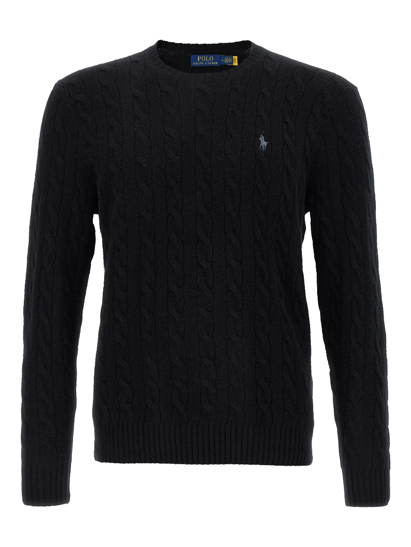 Black Wool Cardigan