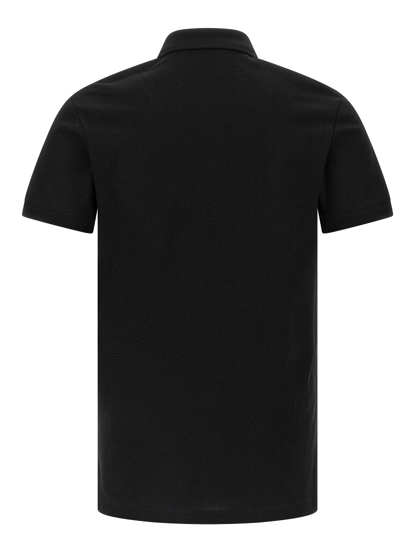 Black Cotton Polo Shirt