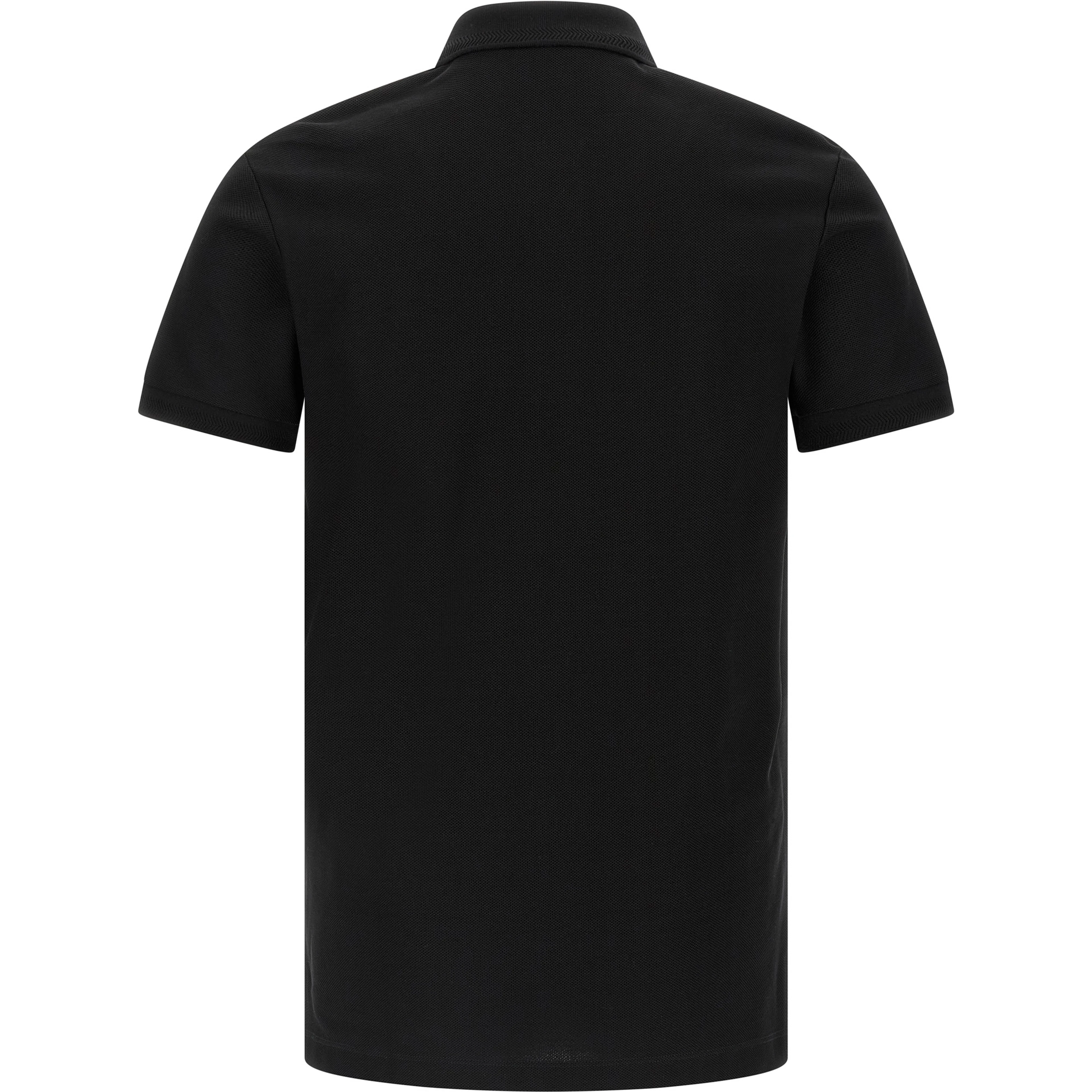 Black Cotton Polo Shirt