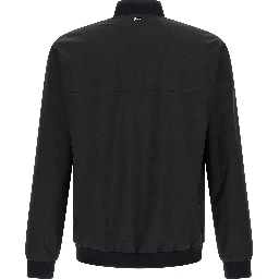 Black Polyester Bomber