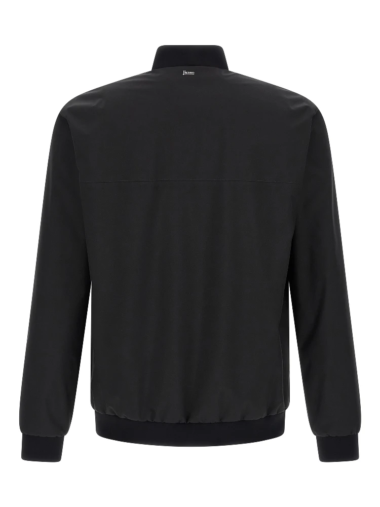 Black Polyester Bomber alternative
