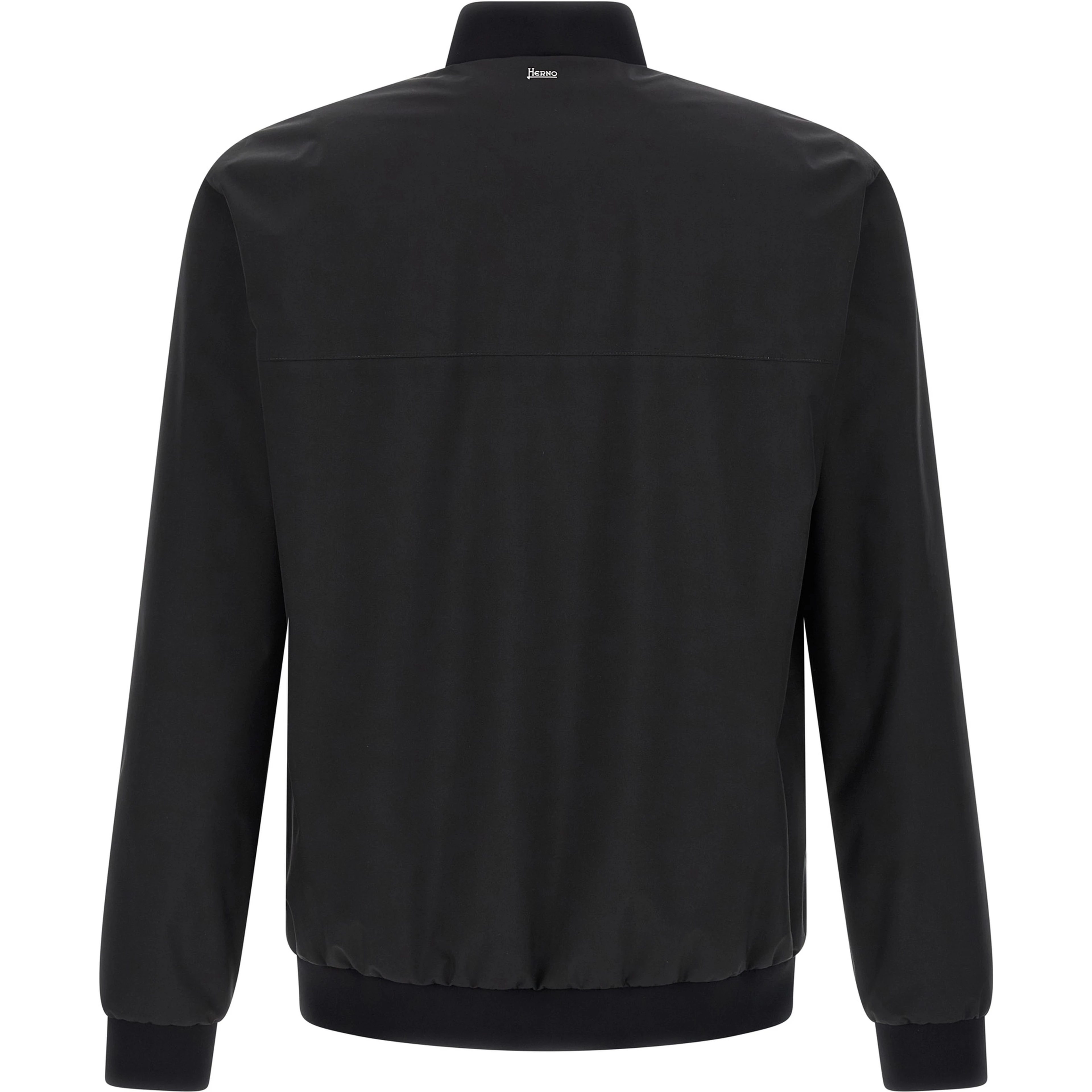 Black Polyester Bomber