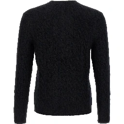 Black Wool Cardigan