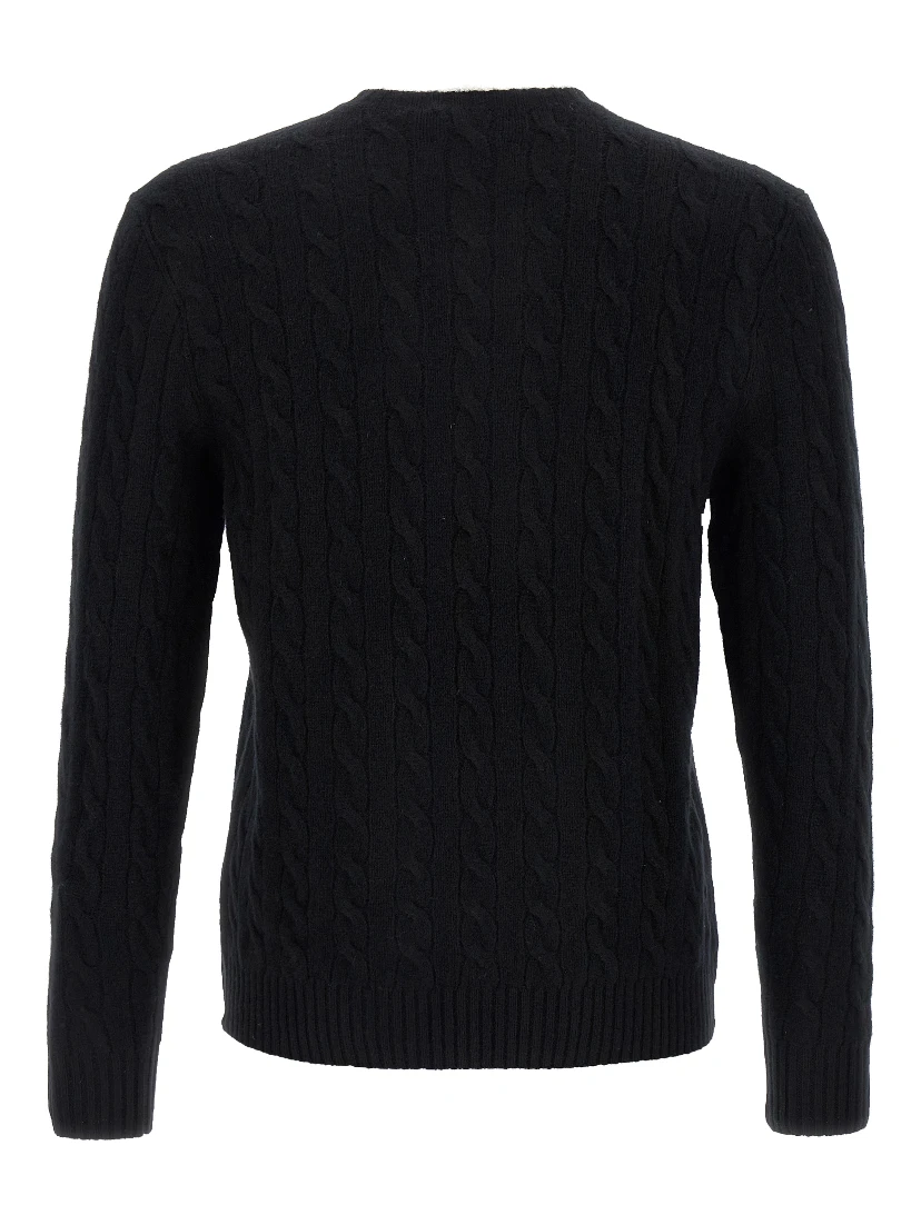 Black Wool Cardigan