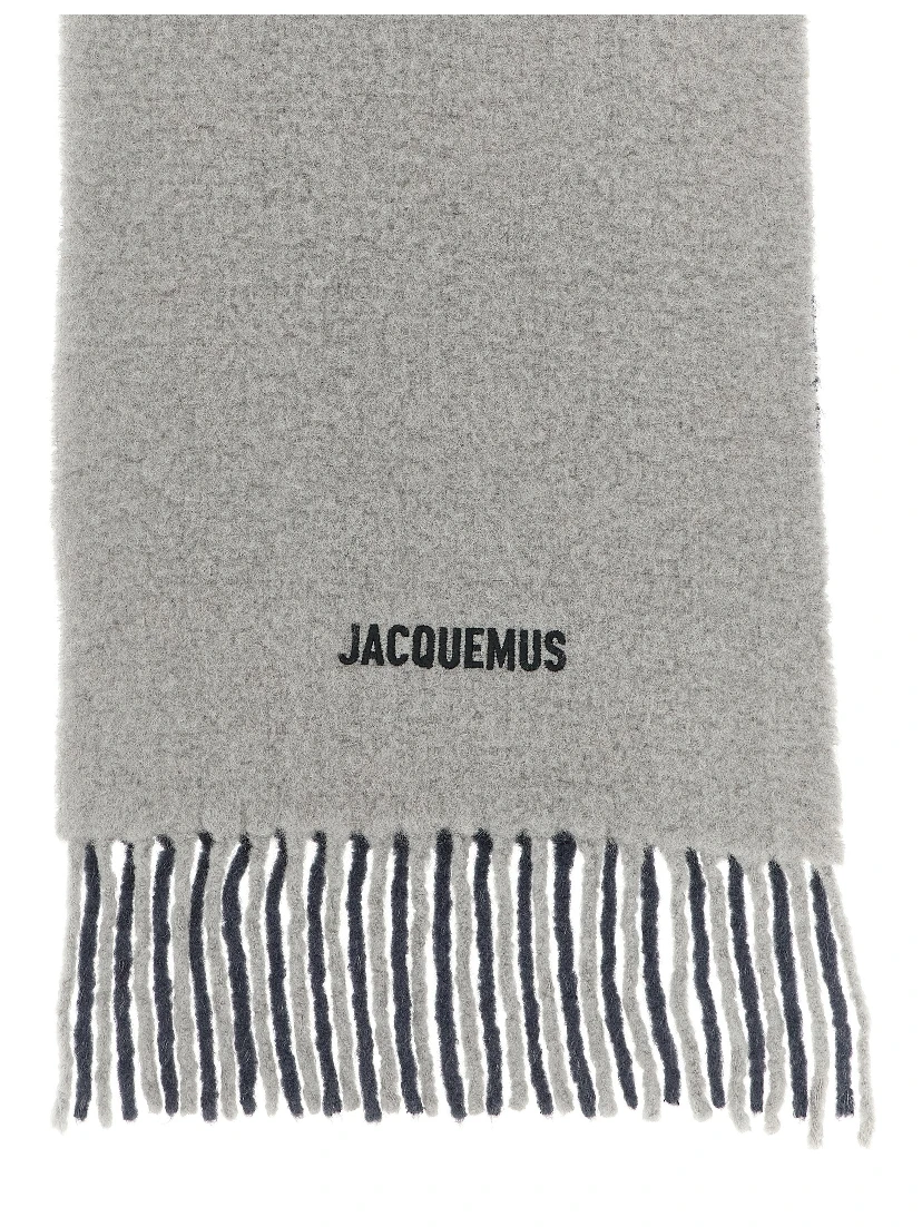 Gray Wool Scarf