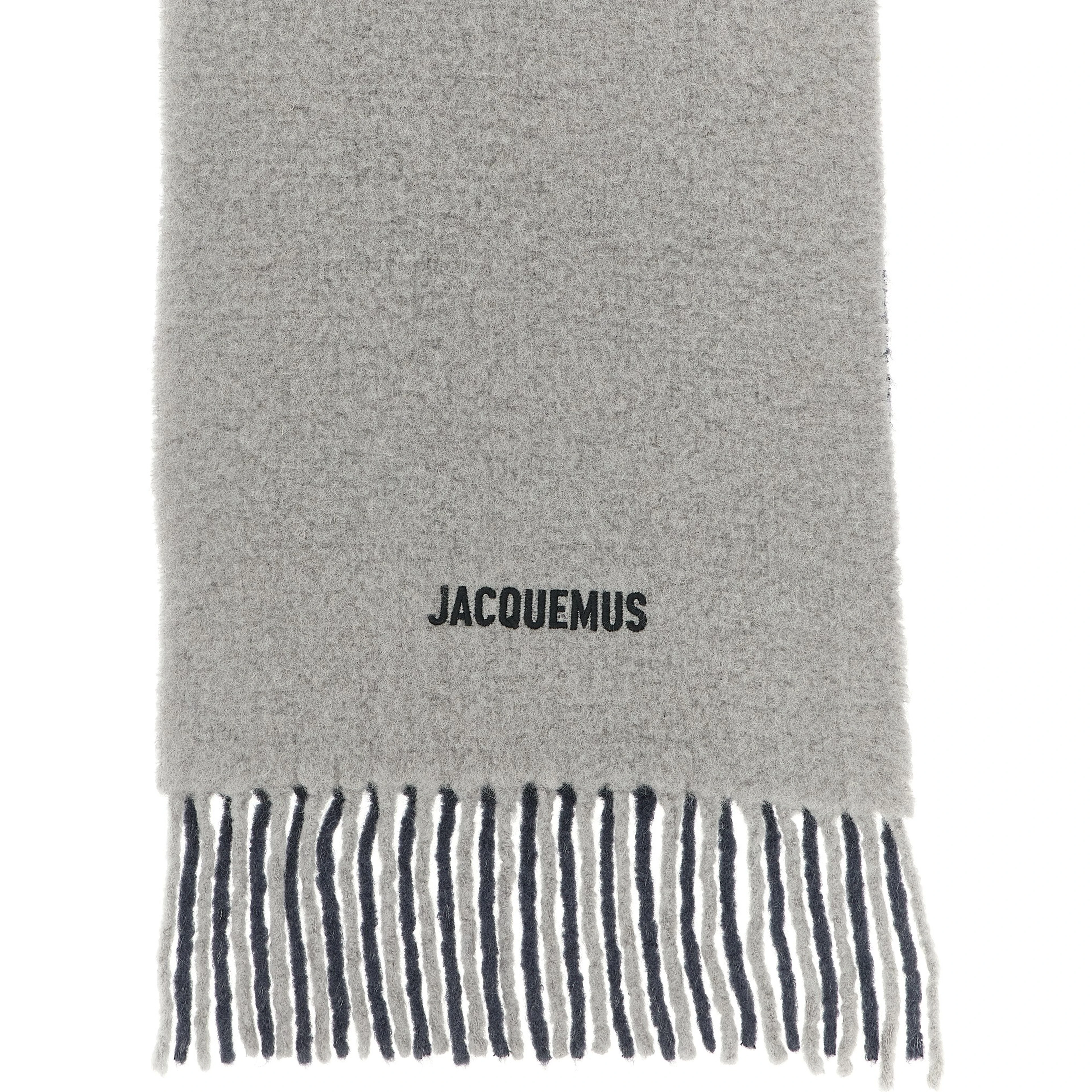 Gray Wool Scarf