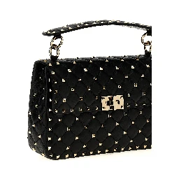 Black Lamb Leather Shoulder Bag