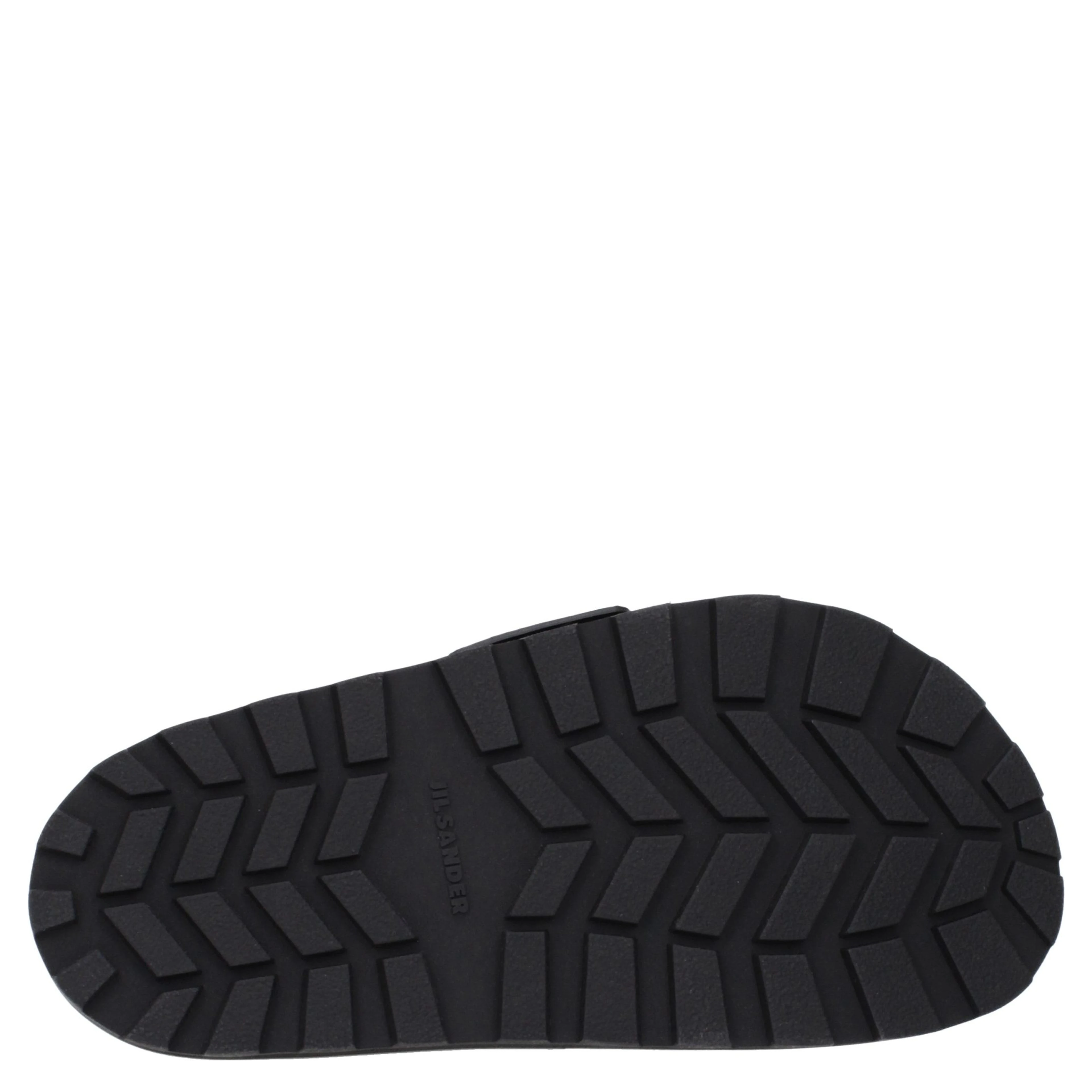 Black Leather Slippers