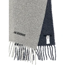 Gray Wool Scarf