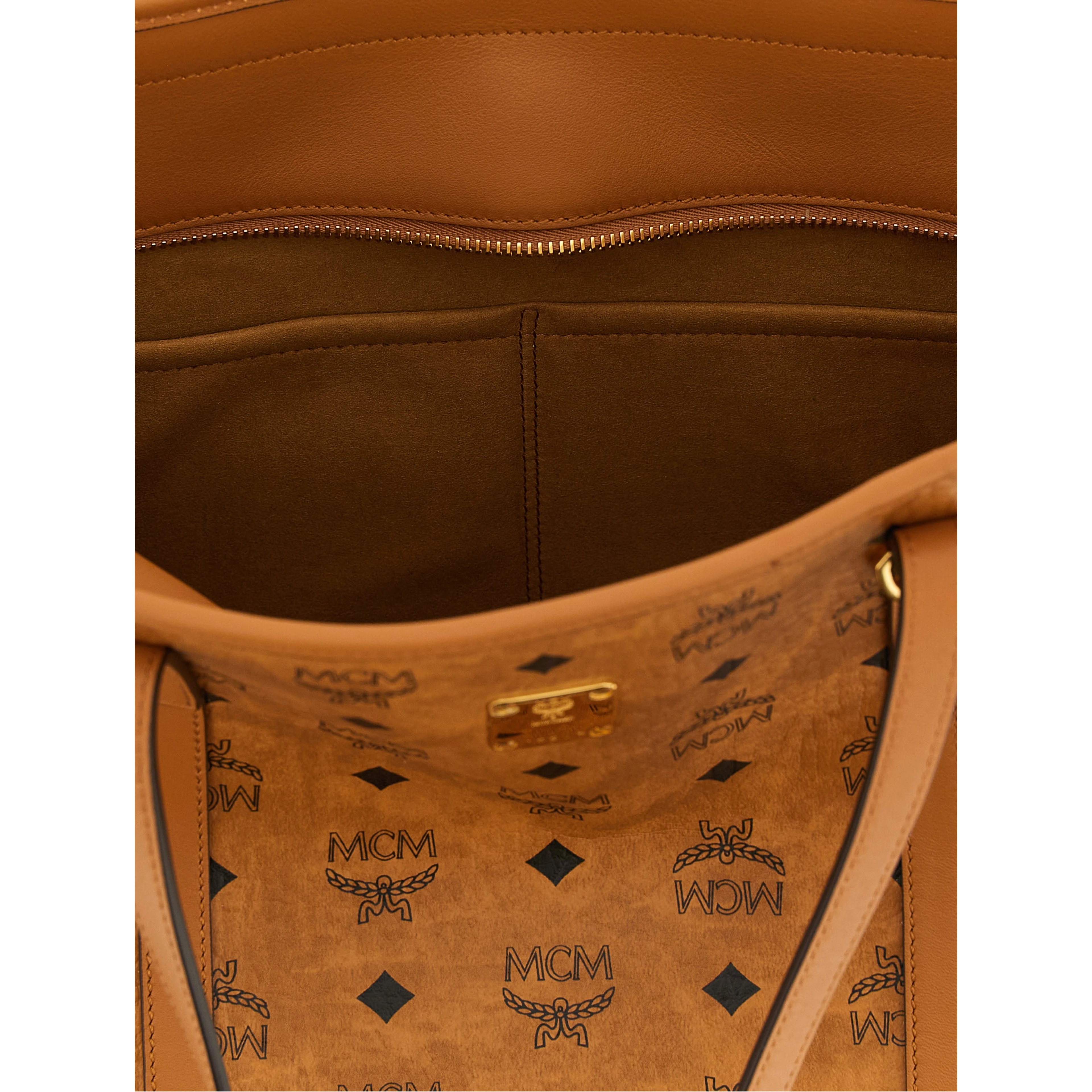 Brown Polyethylene Tote Bag