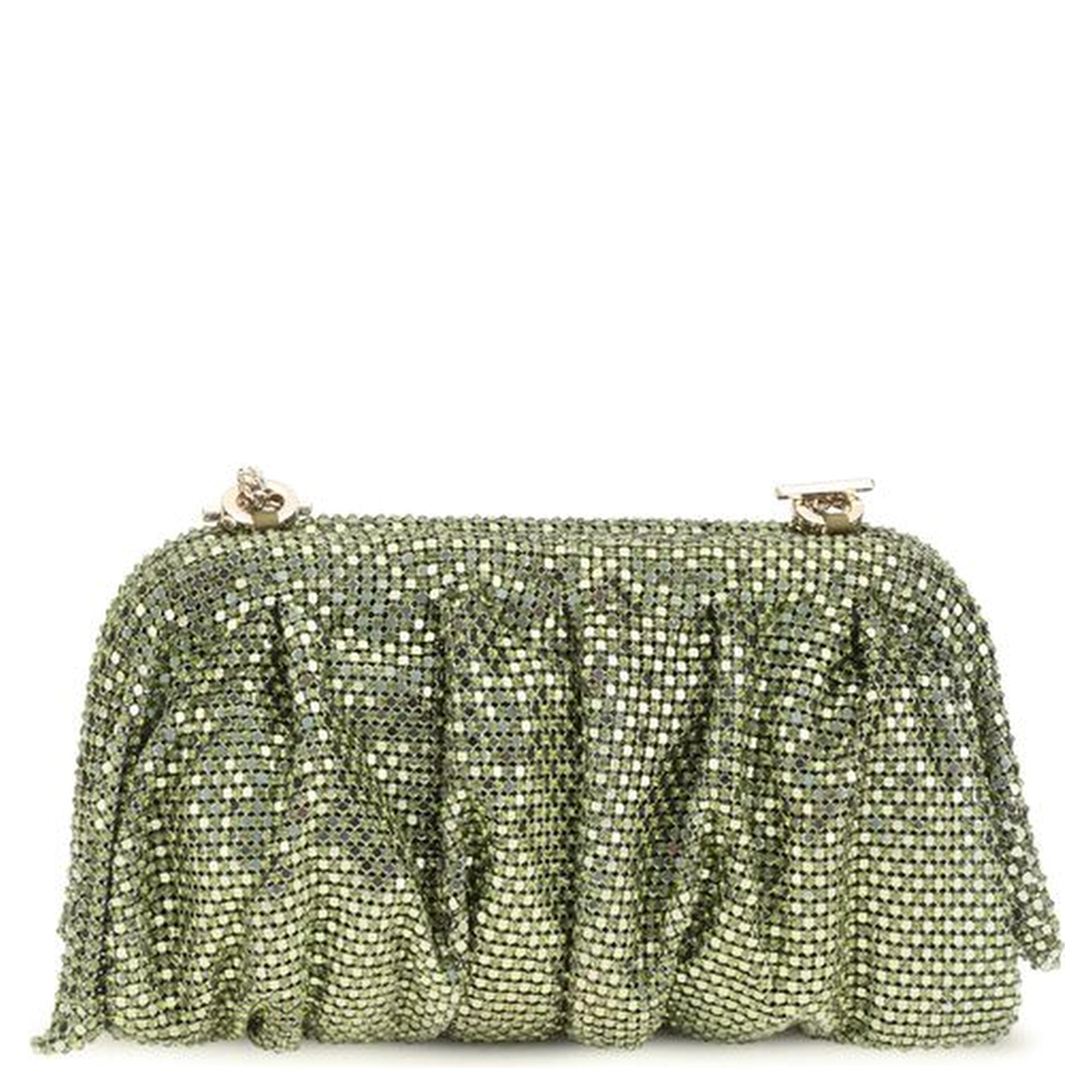 Bicolor Aluminum Clutch Bag