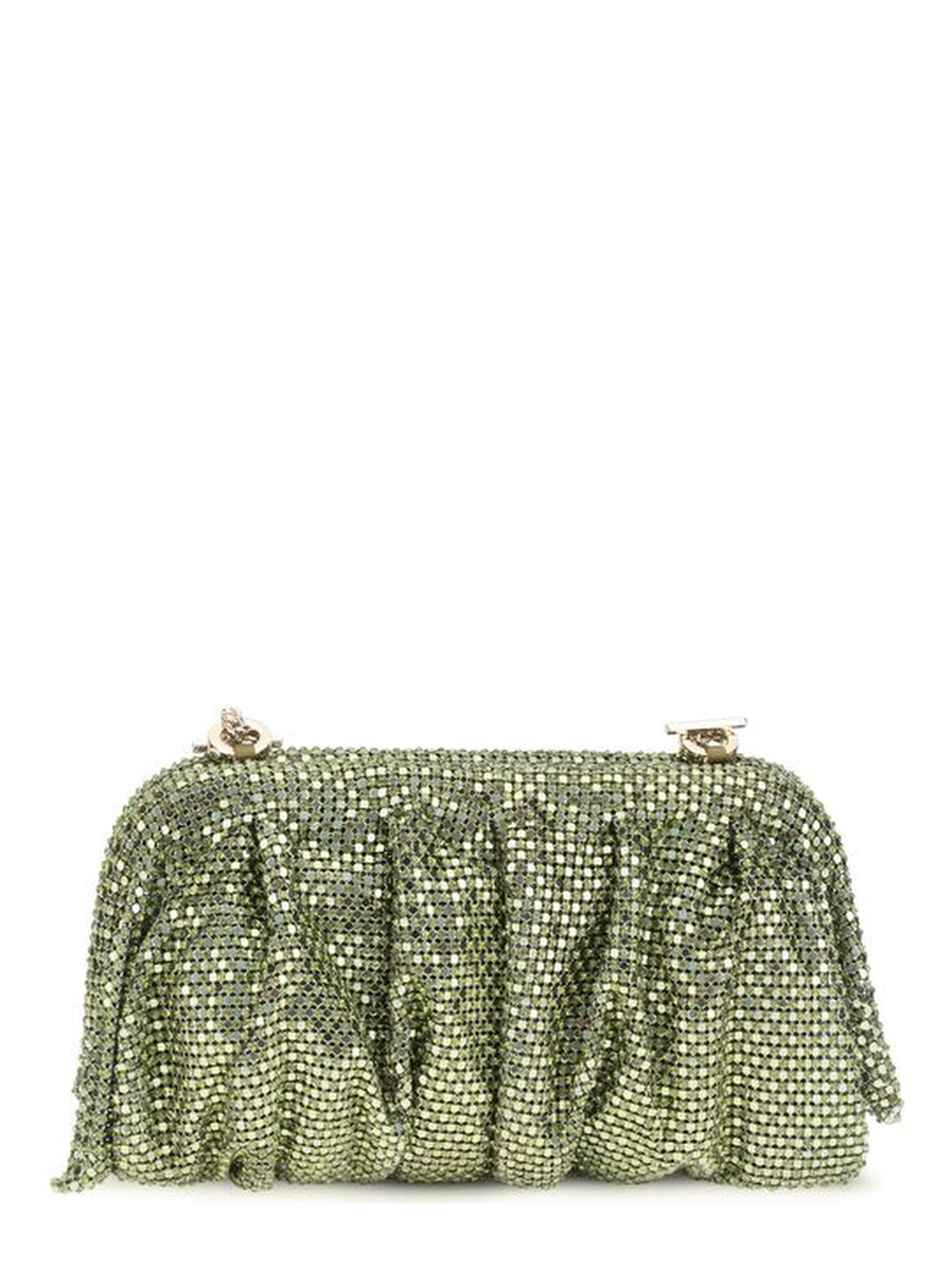 Bicolor Aluminum Clutch Bag