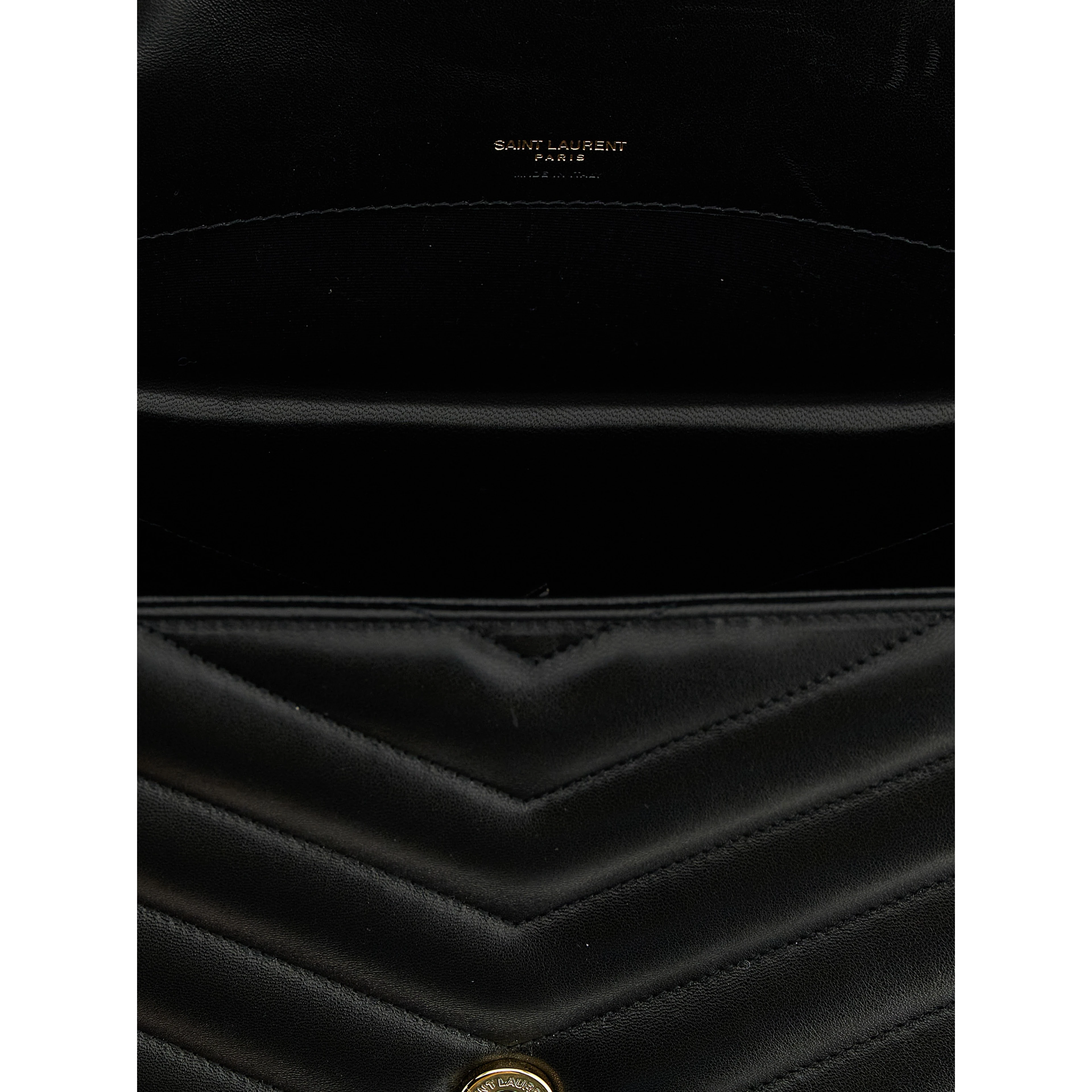 Black Lamb Leather Shoulder Bag