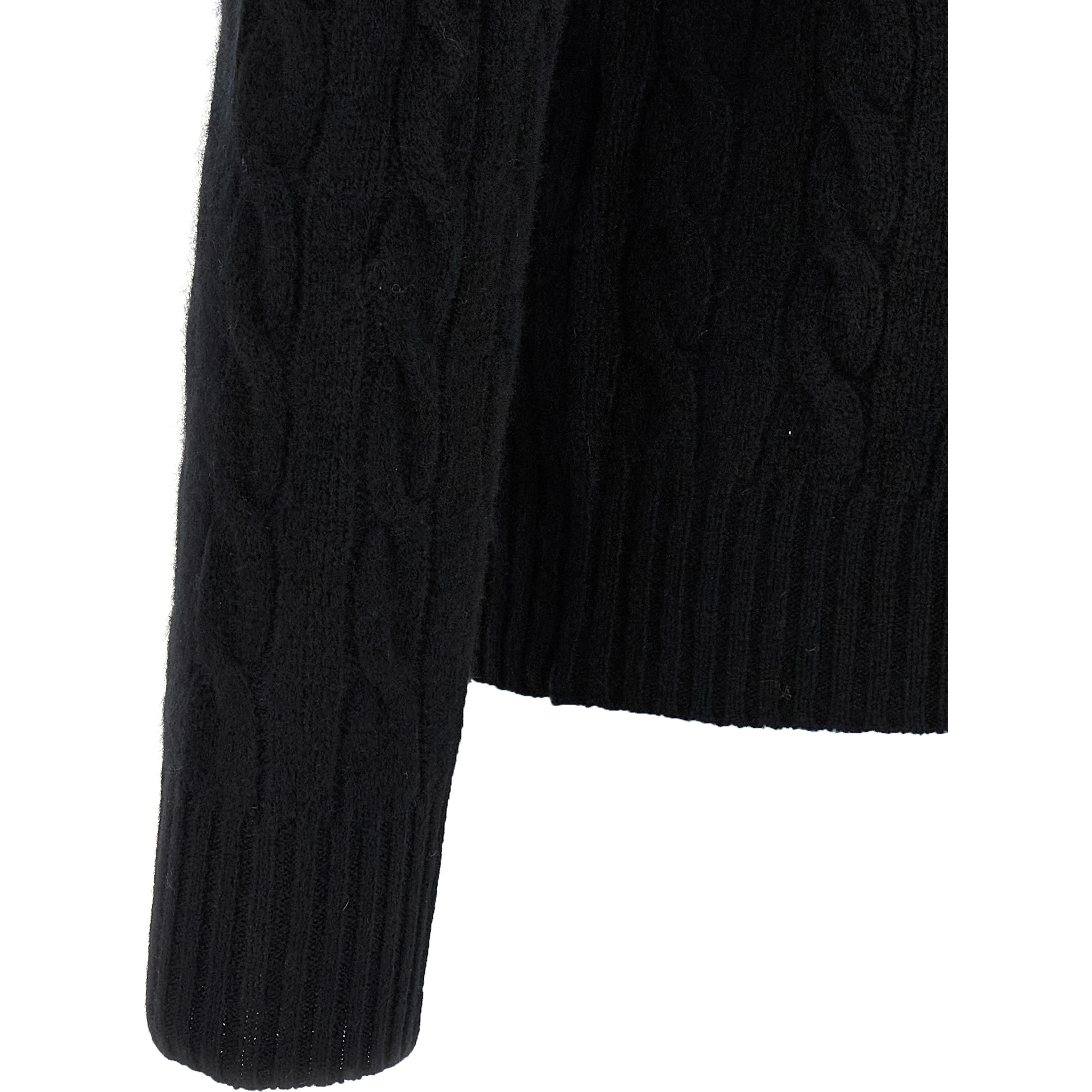 Black Wool Cardigan