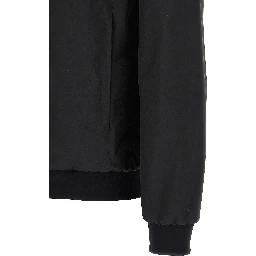Black Polyester Bomber