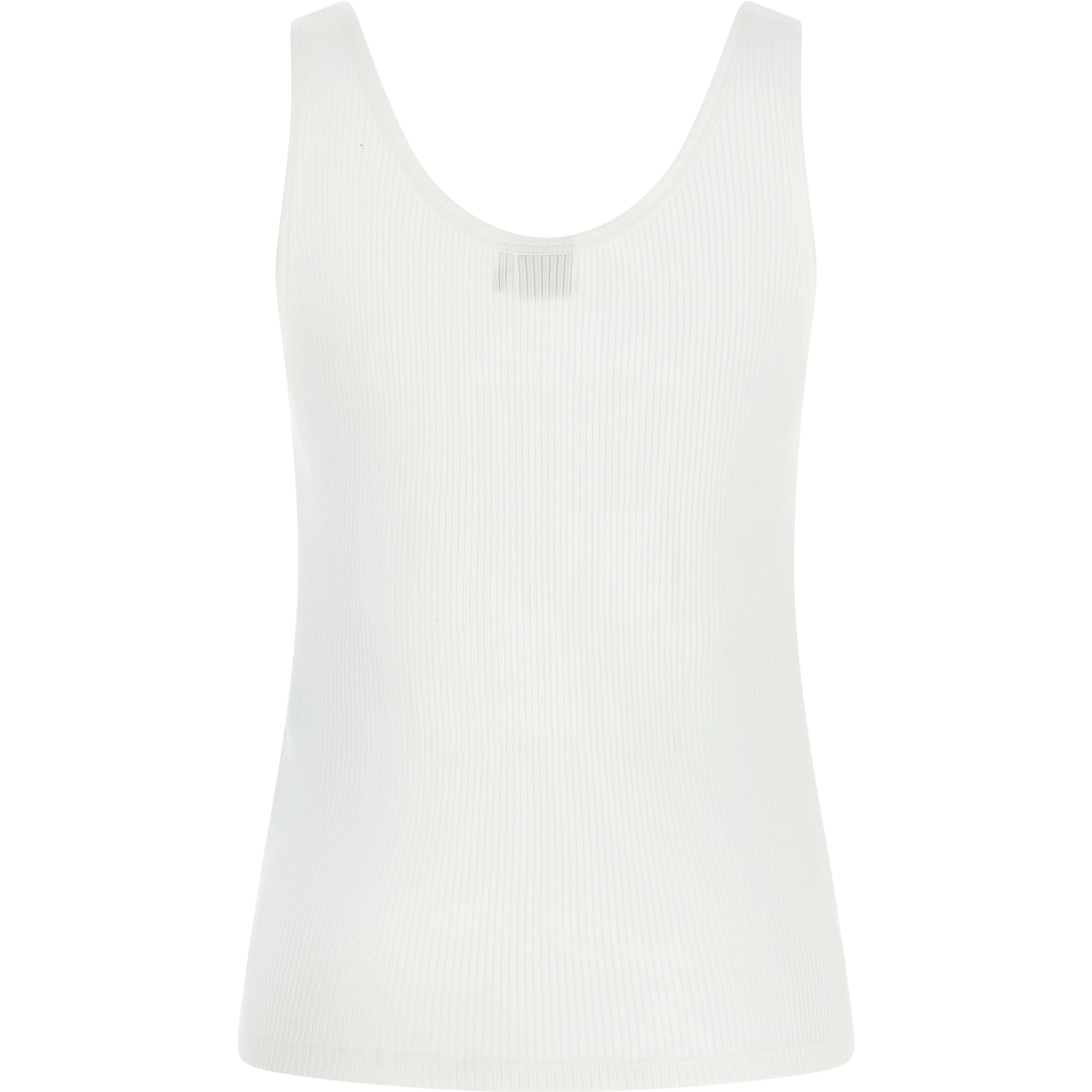White Cotton Tank Tops