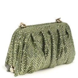 Bicolor Aluminum Clutch Bag