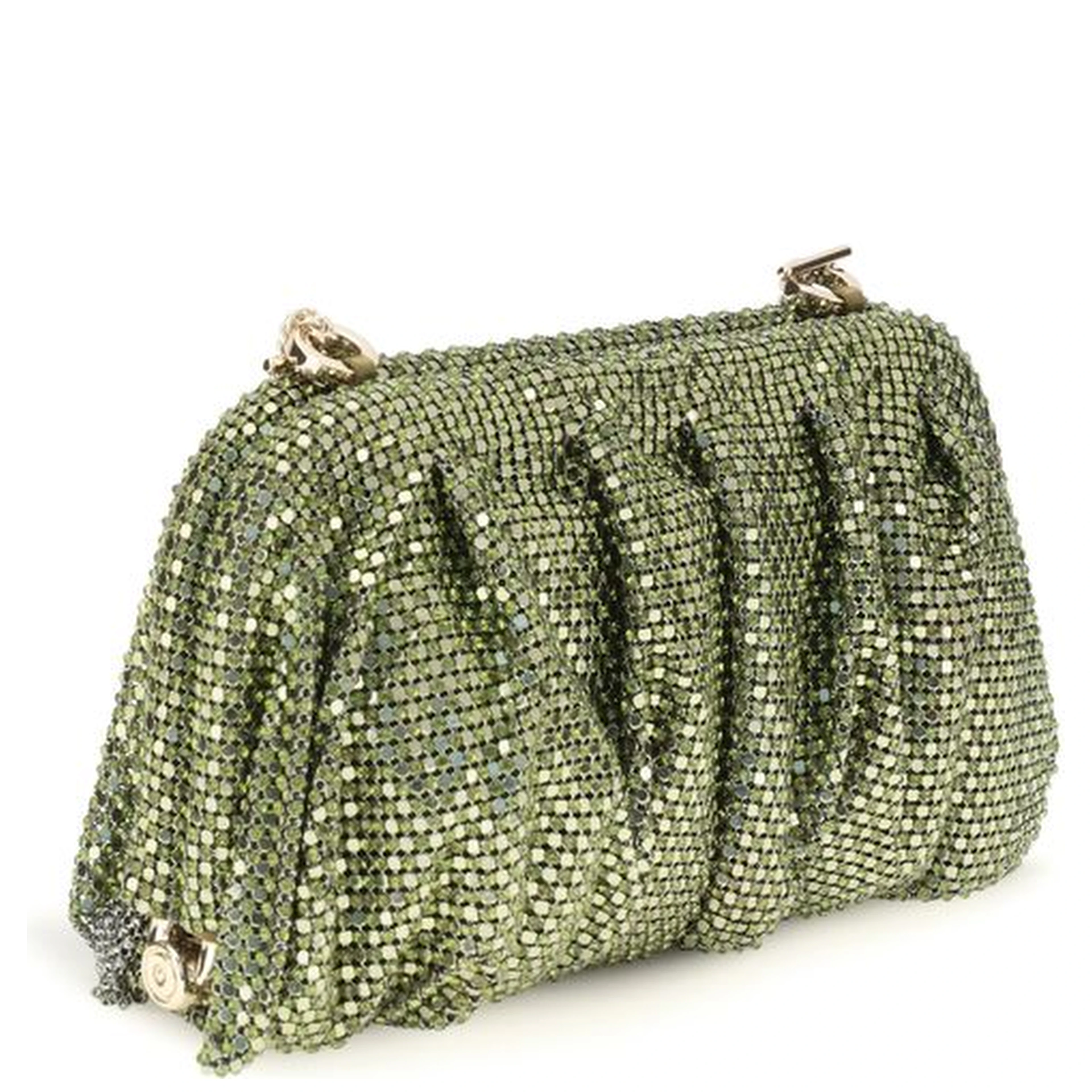 Bicolor Aluminum Clutch Bag