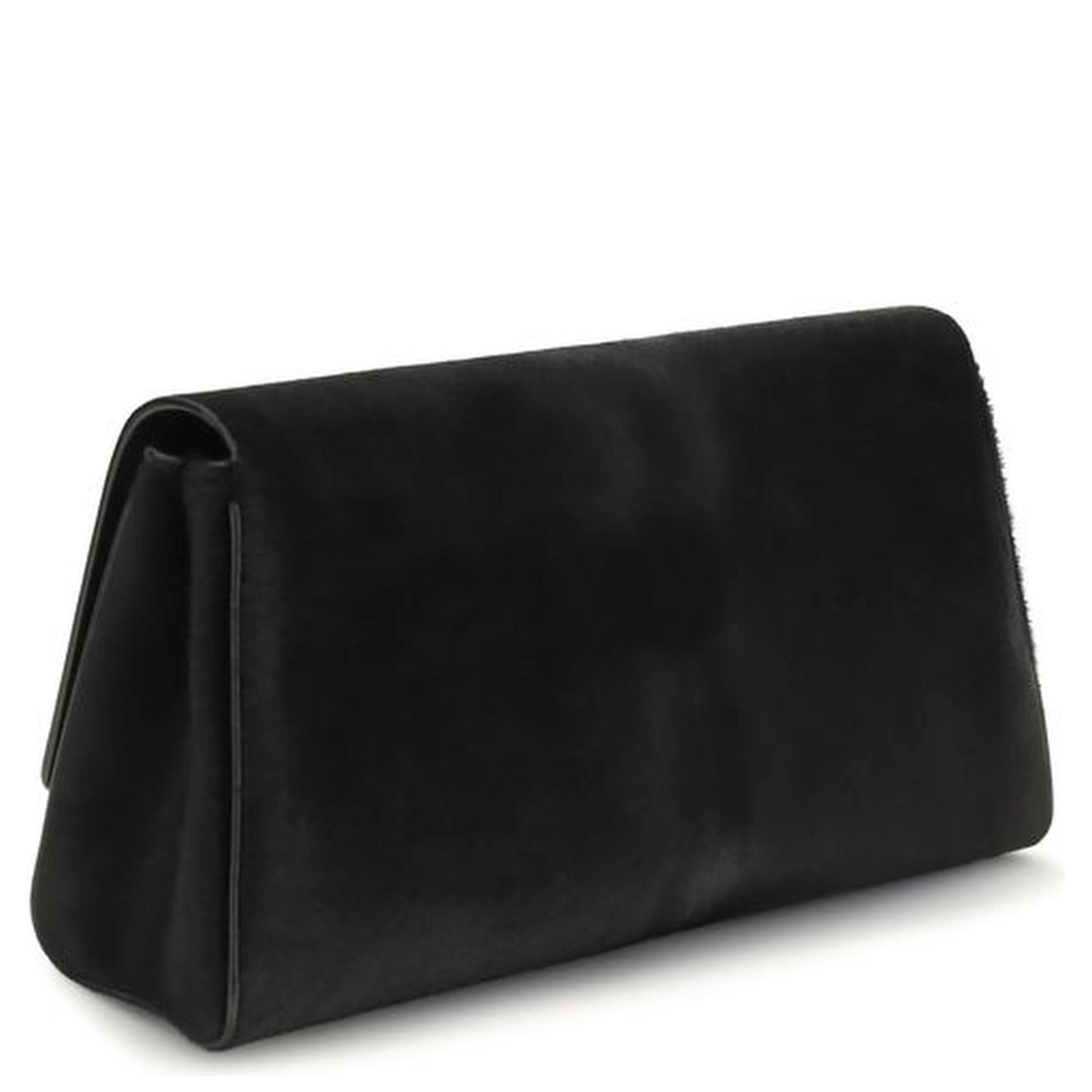 Black Calf Leather Bos Taurus Clutch Bag