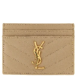 Beige Calfskin Cardholder