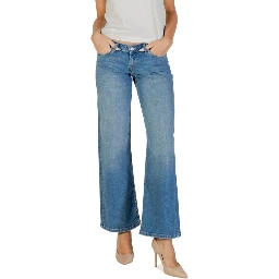 Blue Cotton Mom Jeans