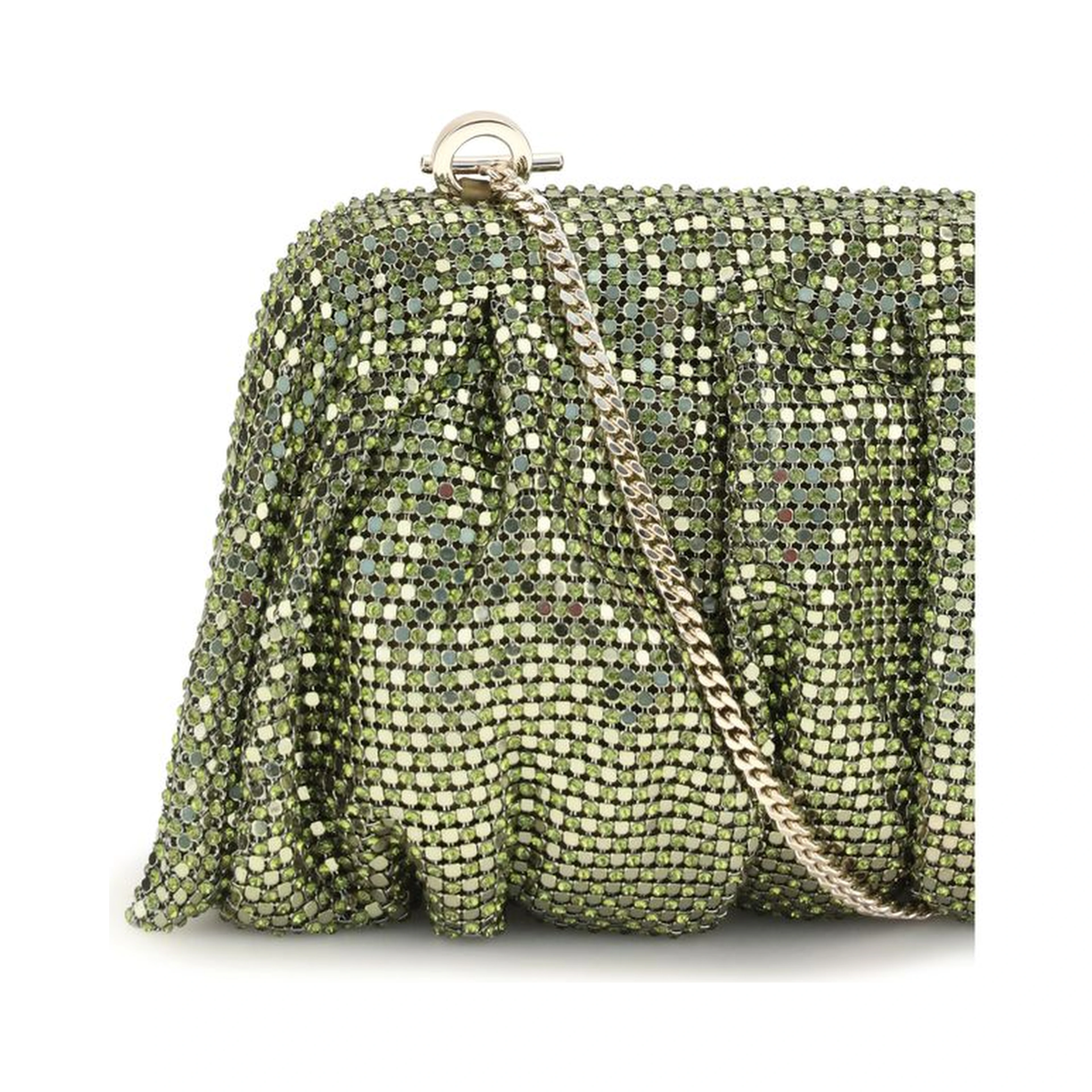 Bicolor Aluminum Clutch Bag