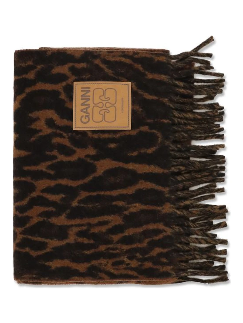 Brown Wool Oves Aries Scarf