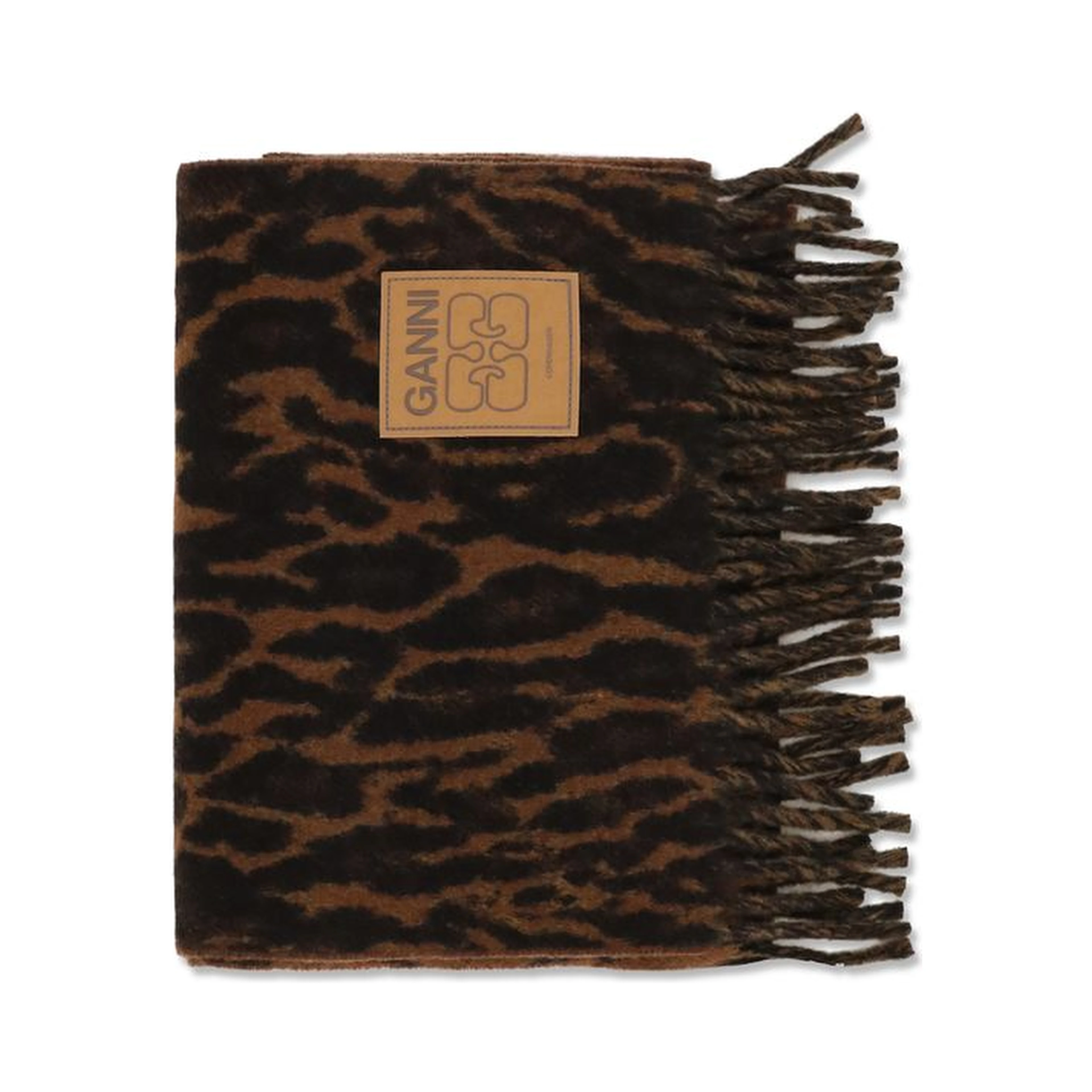 Brown Wool Oves Aries Scarf
