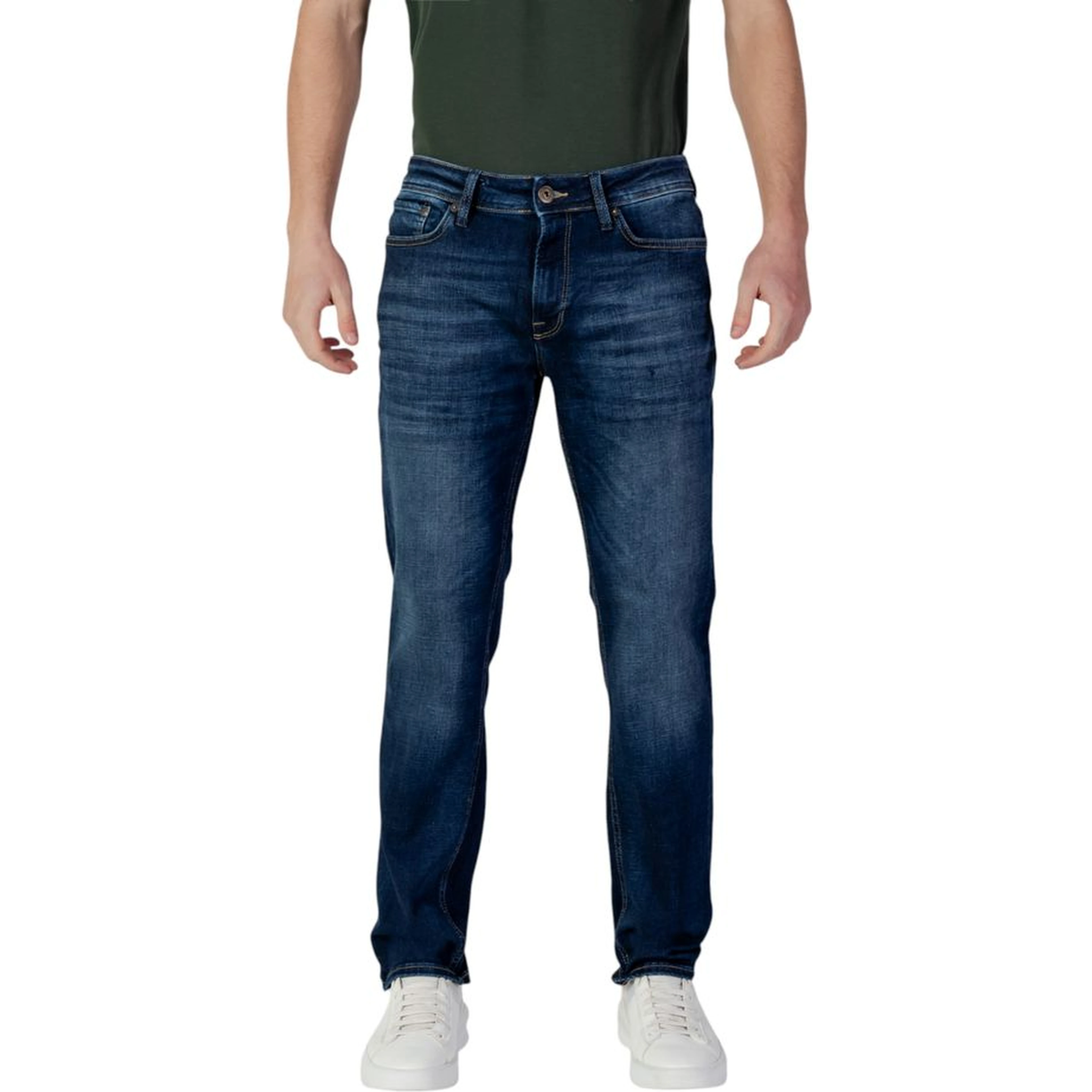 Blue Organic Cotton Relaxed Fit Jeans