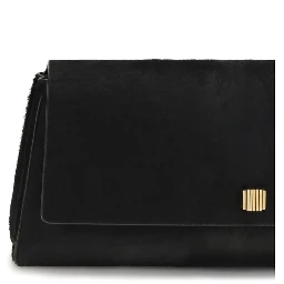 Black Calf Leather Bos Taurus Clutch Bag