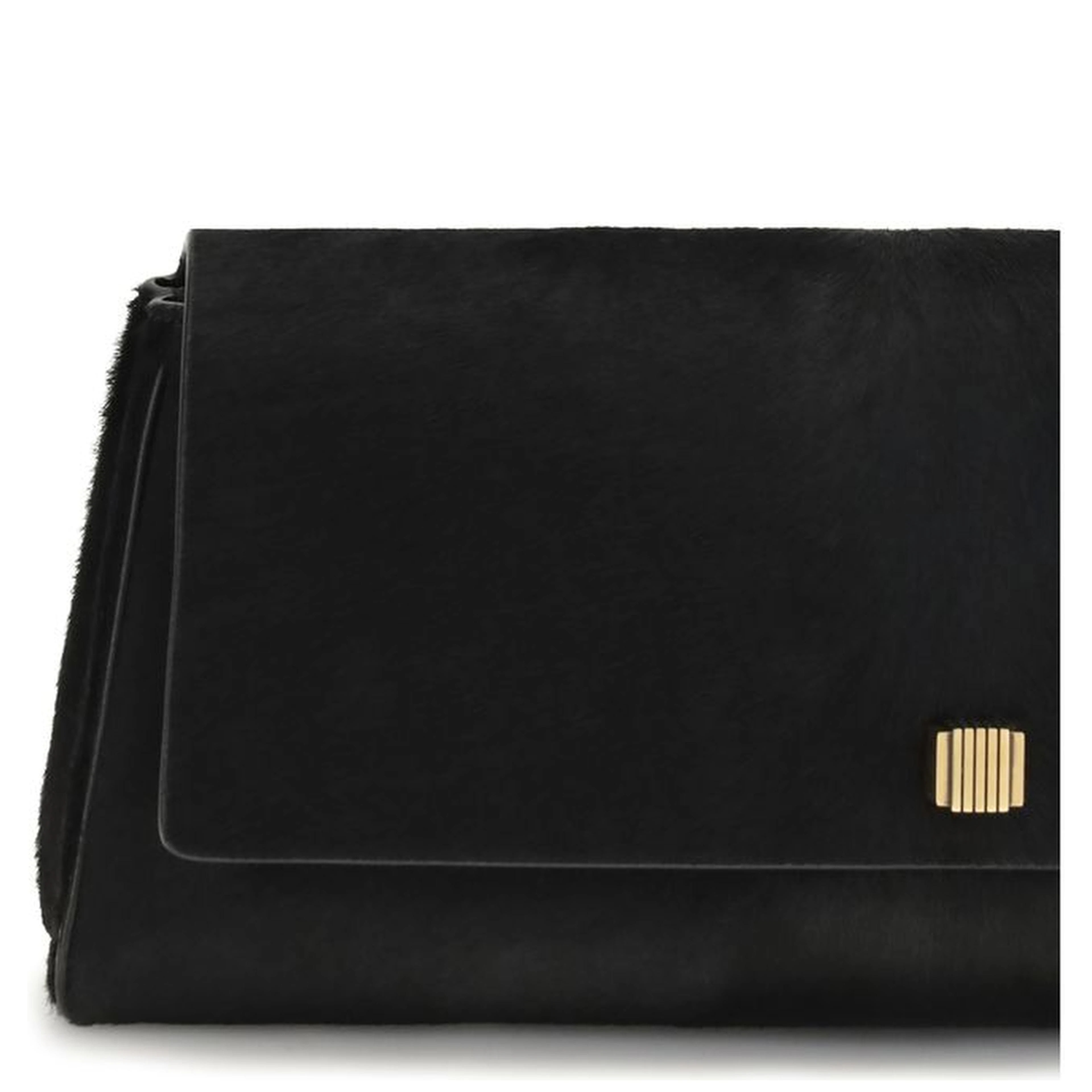 Black Calf Leather Bos Taurus Clutch Bag