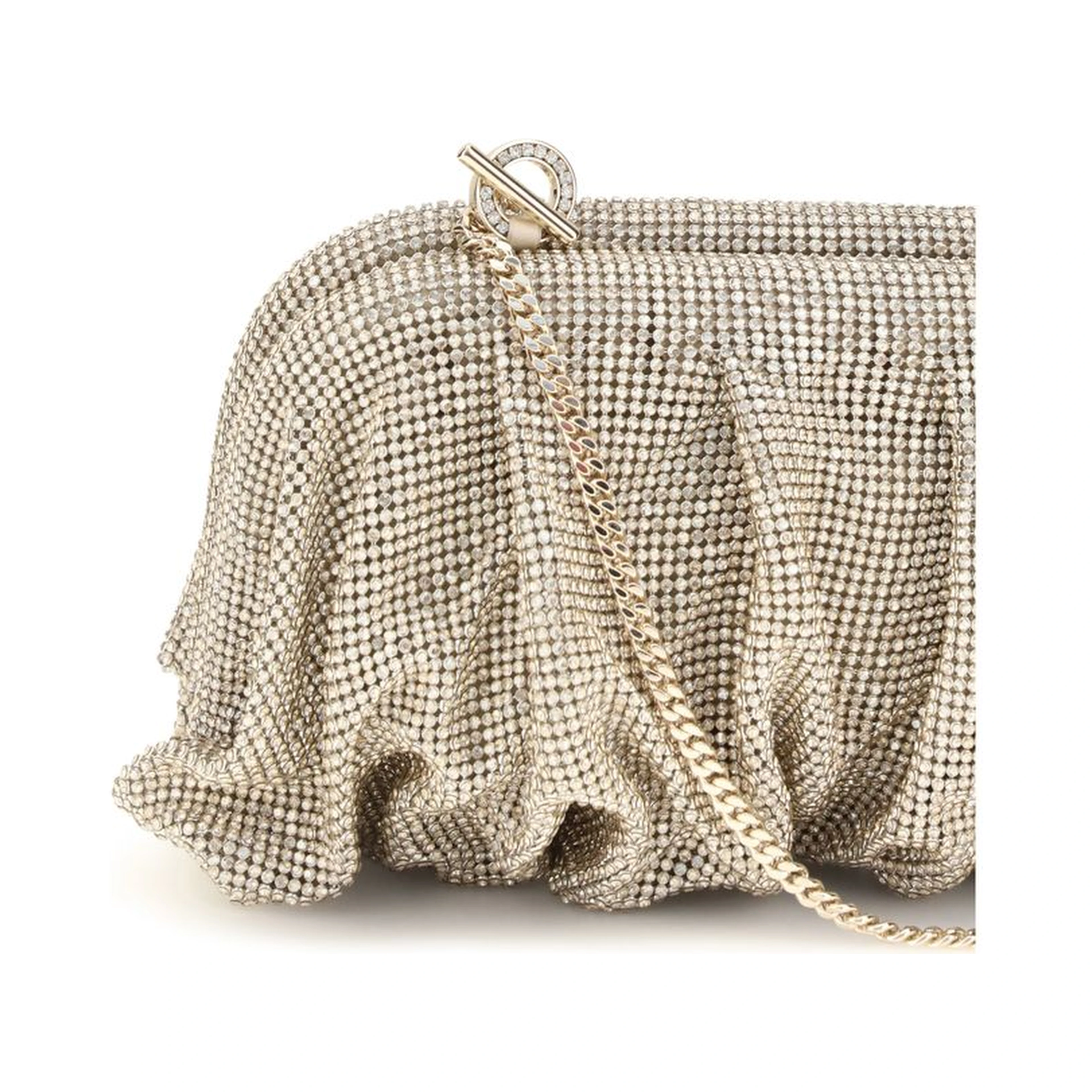Silver Aluminum Clutch Bag