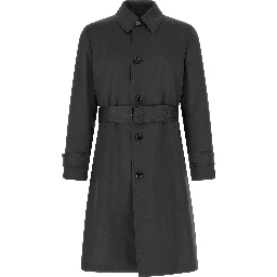 Gray Virgin Wool Coat