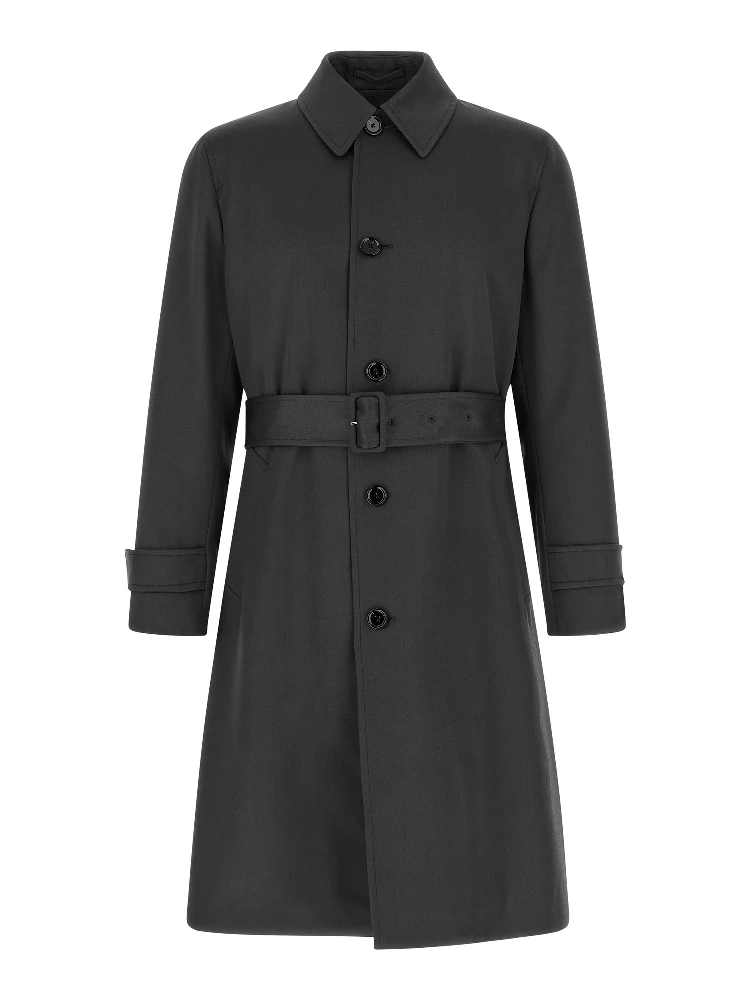 Gray Virgin Wool Coat