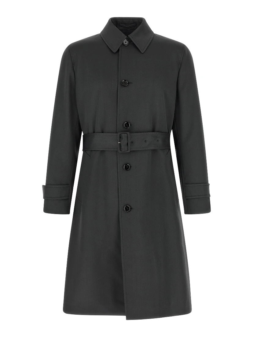 Gray Virgin Wool Coat